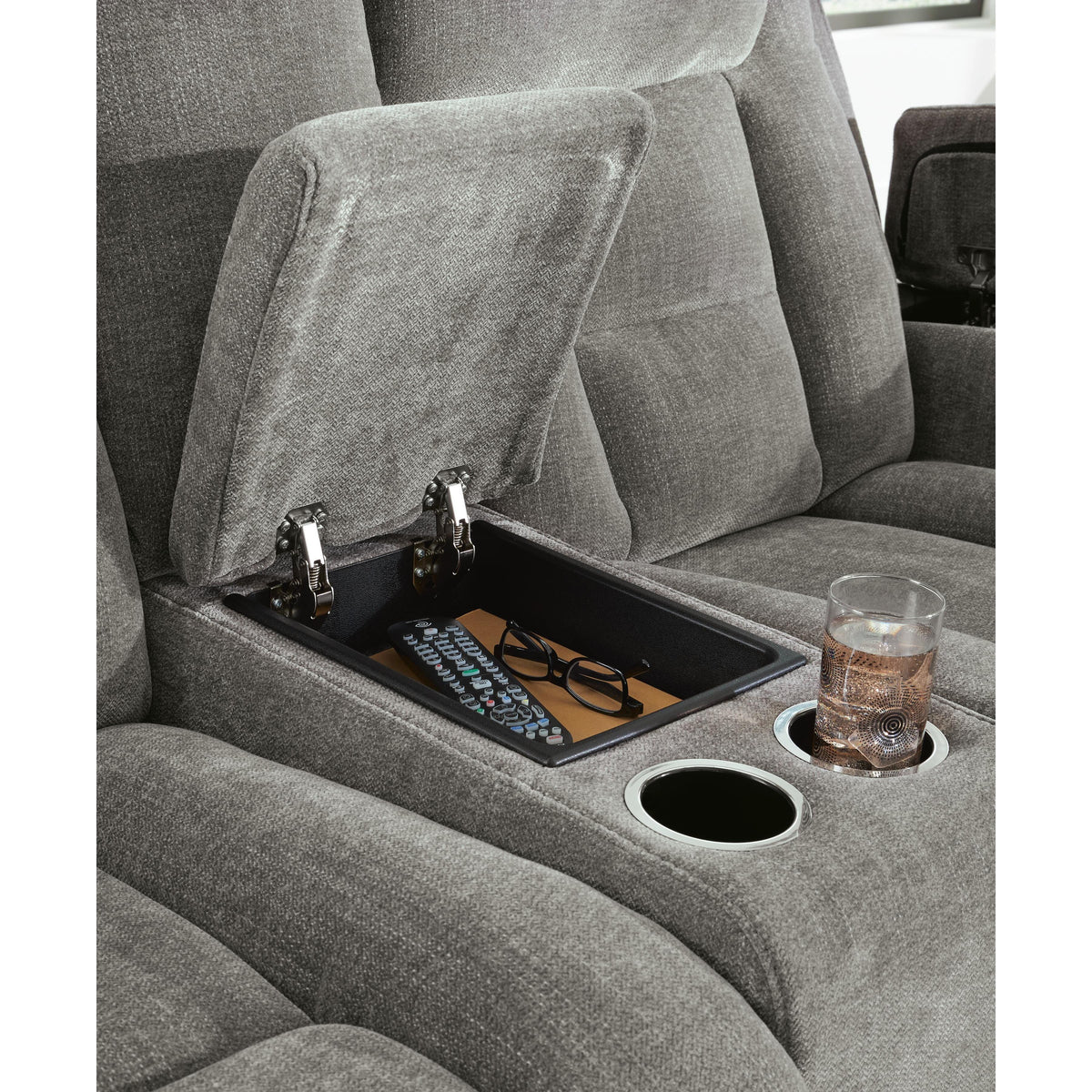  Manufacturer Color_Shadow -- Mixed Motion PC8350518 Power Reclining Loveseat with Console  & Adjutasble Headrest IMAGE 9