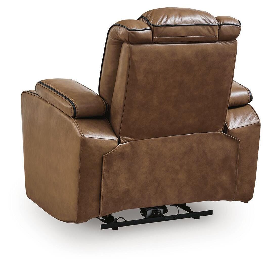  Signature Design by Ashley Gruaro PCU1420013 Power Recliner with Adjustable Headrest IMAGE 4