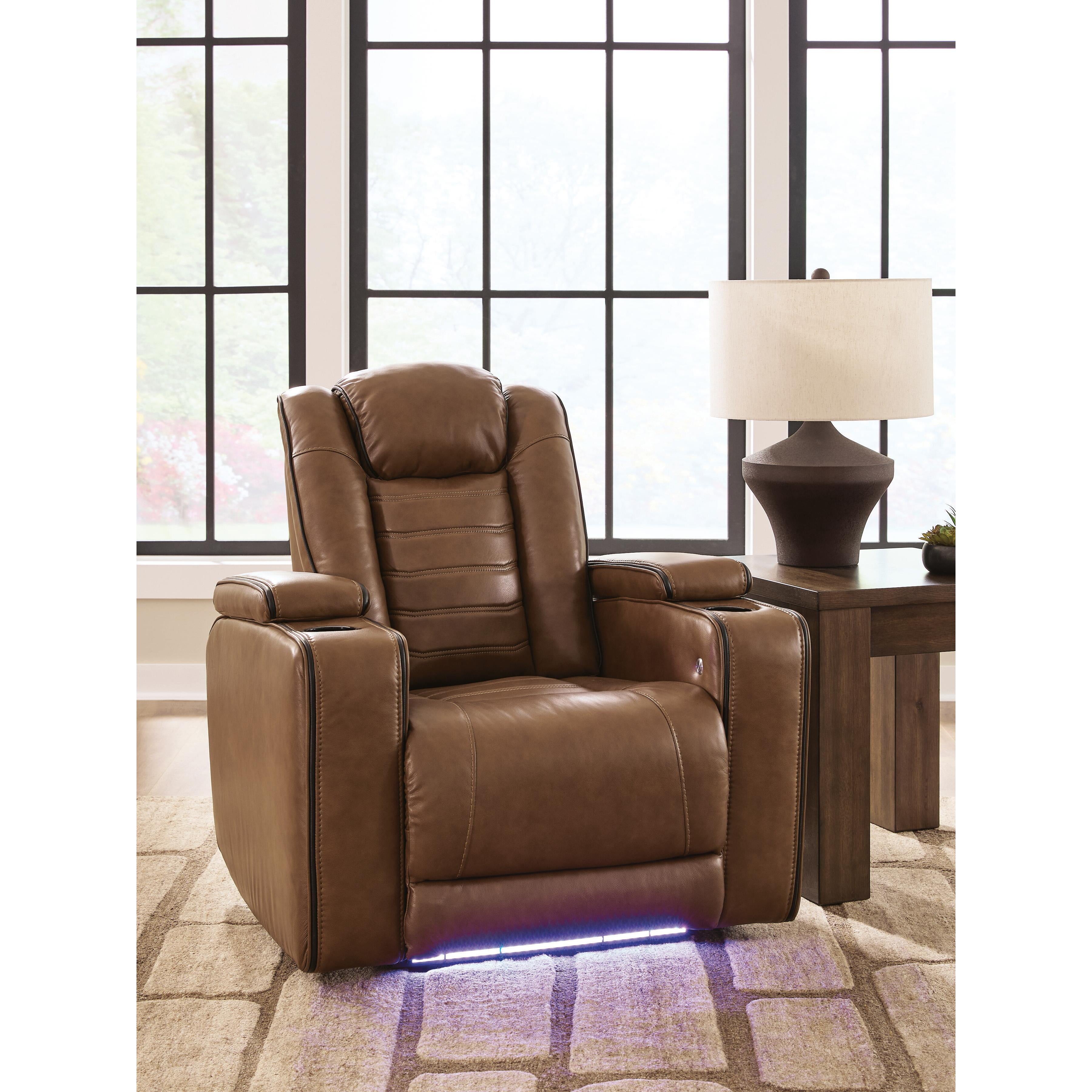  Signature Design by Ashley Gruaro PCU1420013 Power Recliner with Adjustable Headrest IMAGE 5