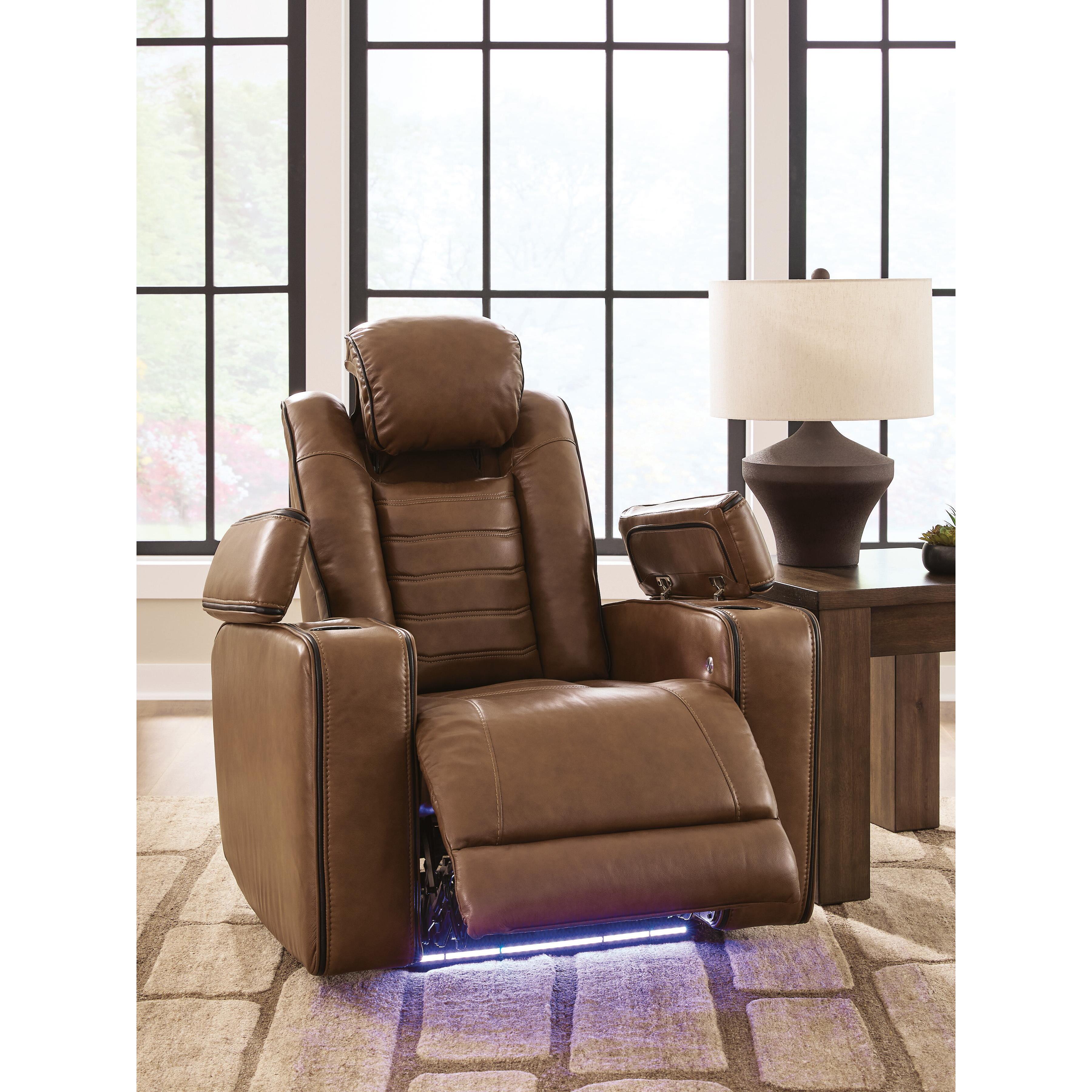  Signature Design by Ashley Gruaro PCU1420013 Power Recliner with Adjustable Headrest IMAGE 7