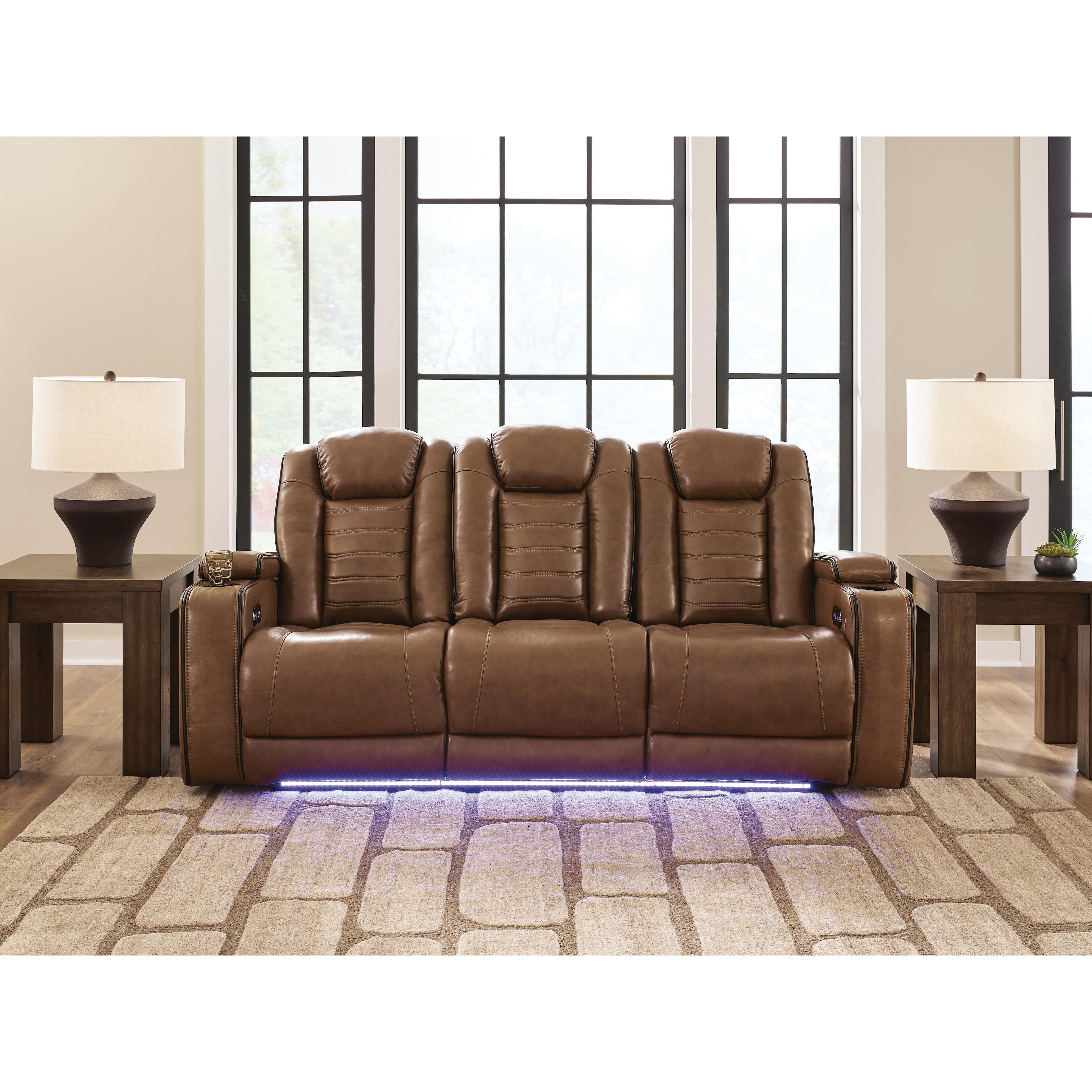  Signature Design by Ashley Gruaro PCU1420015 Power Reclining Sofa with Adjustable Headrest IMAGE 4