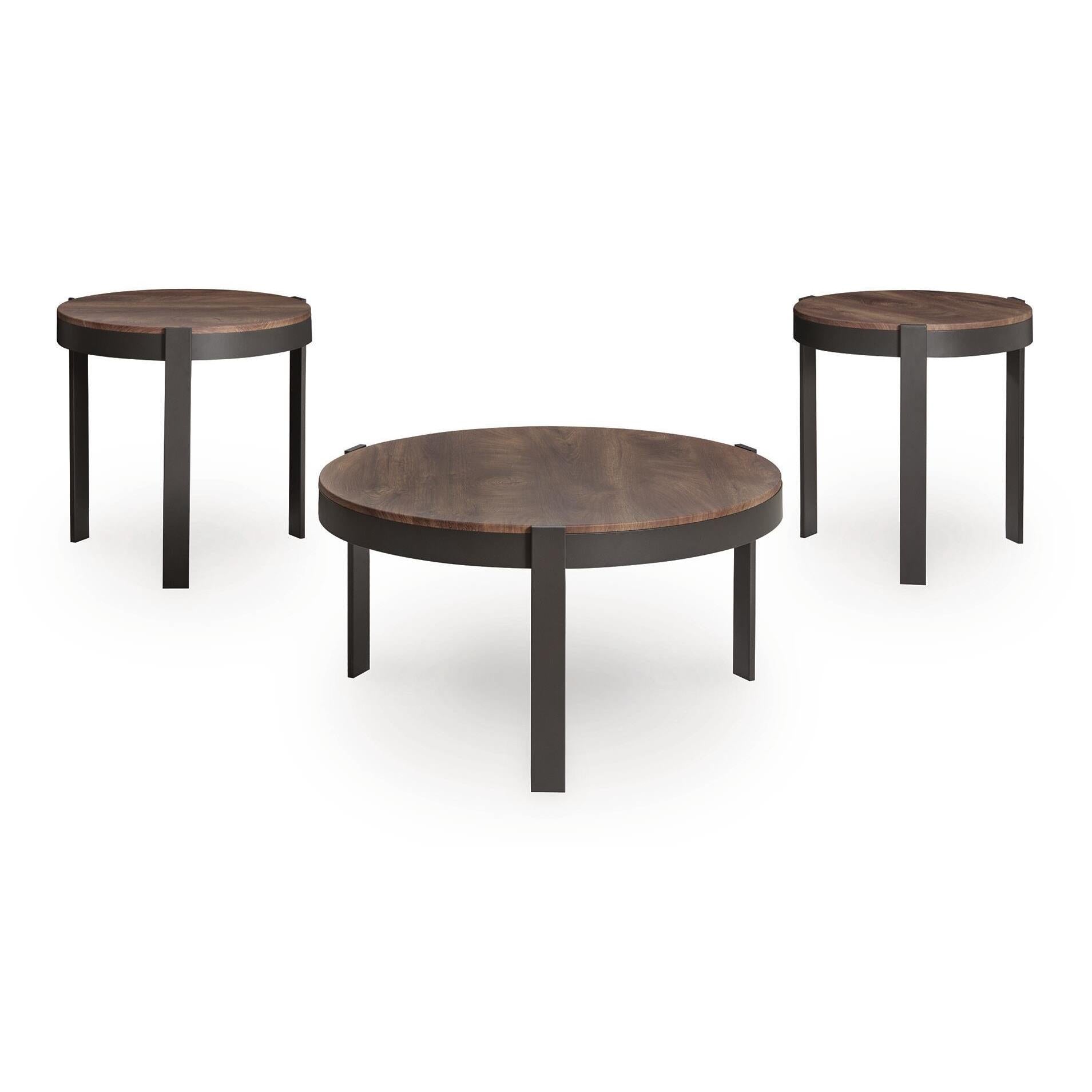  Signature Design by Ashley Horizon Hills T186-13 Occasional Table Set IMAGE 2