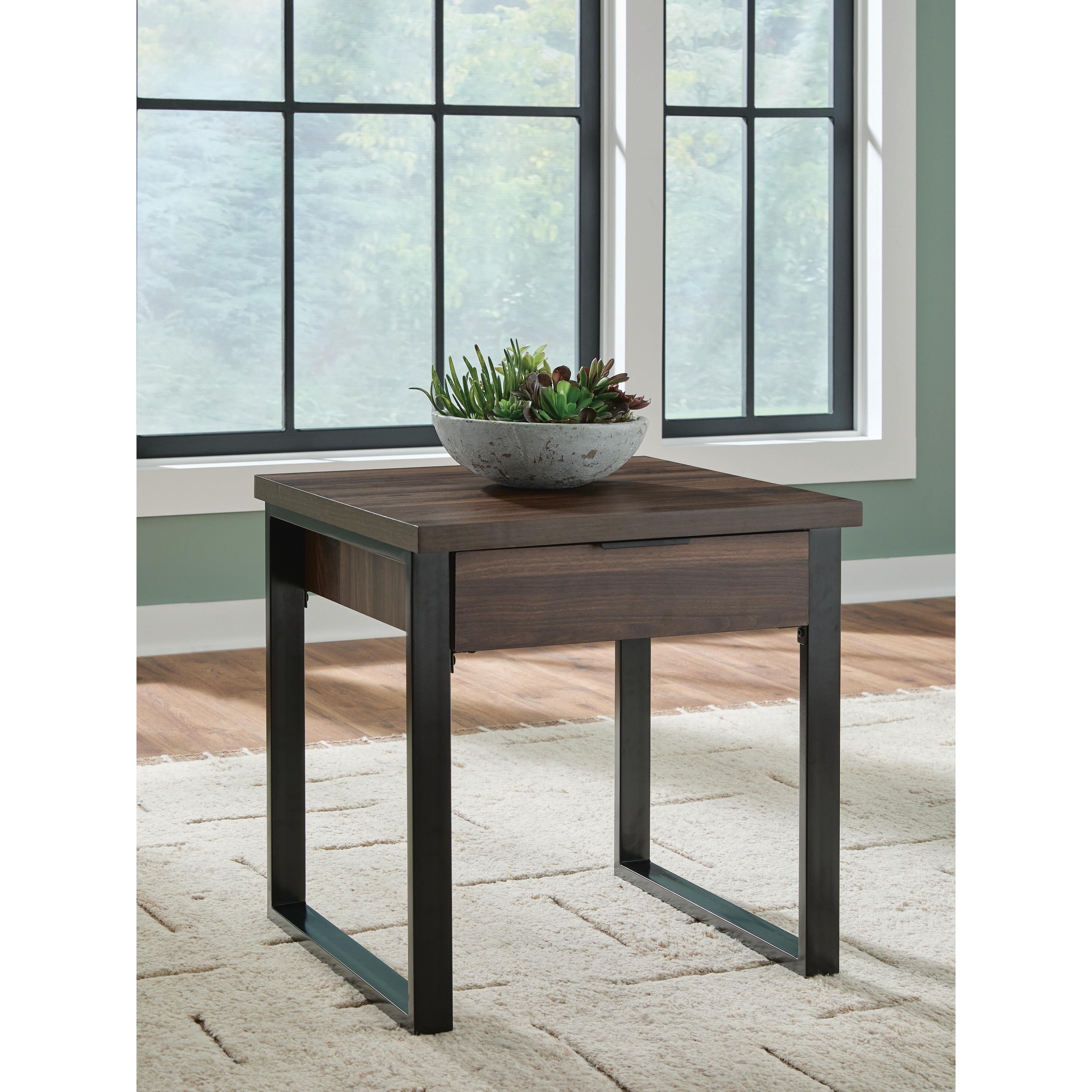  Signature Design by Ashley Wickman Falls T318-2 Square End Table IMAGE 6