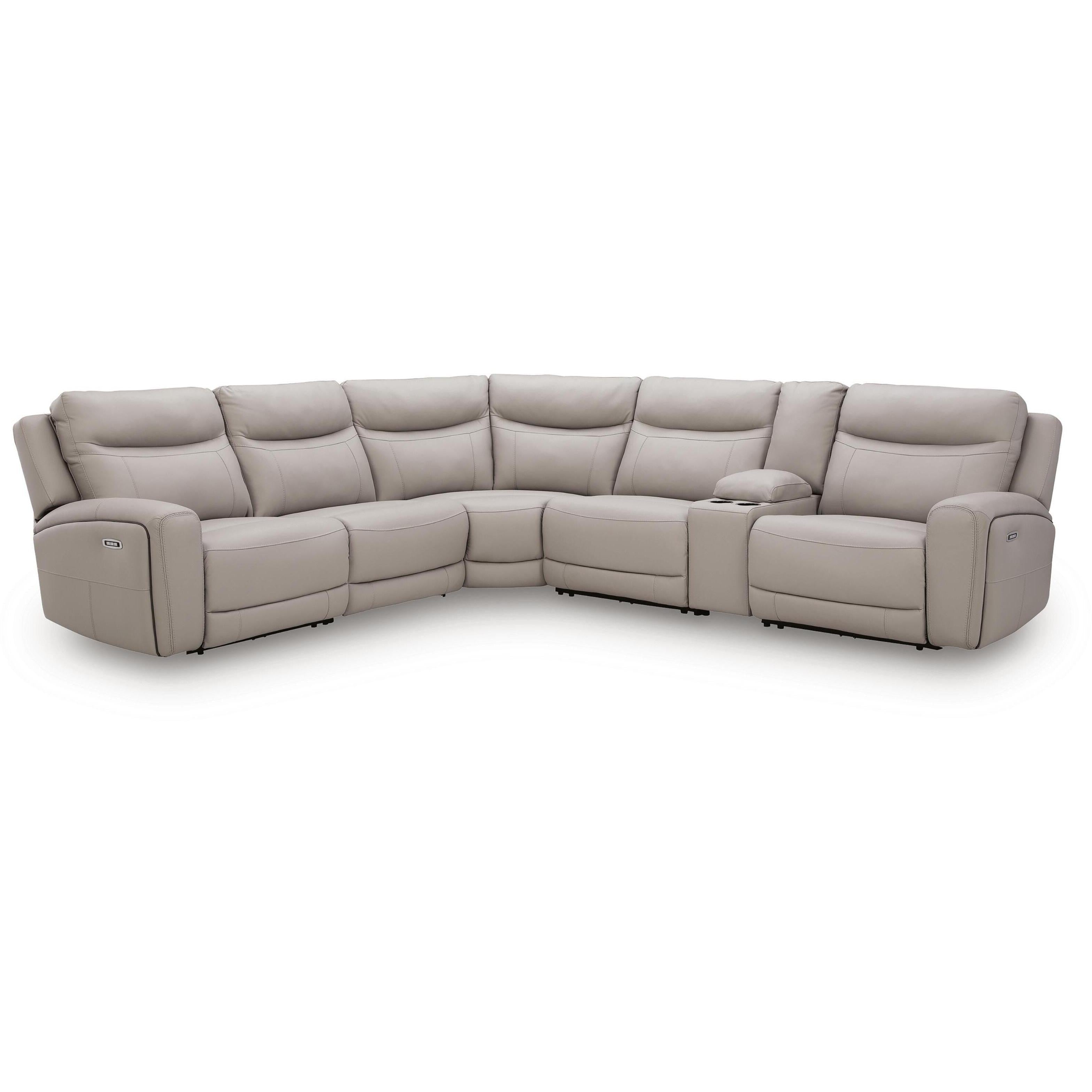  Benchcraft Gravier U13300S5 6 pc Power Reclining Sectional with Storage Console IMAGE 3