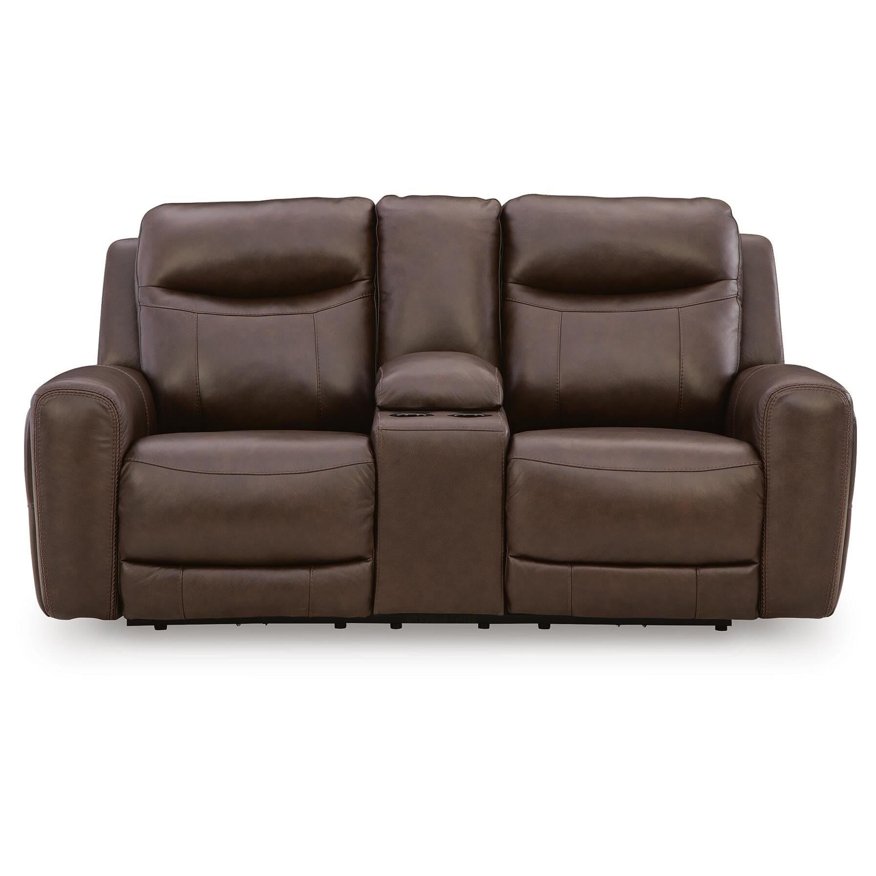  Benchcraft Gravier U1330118 Power Reclining Loveseat with Console  & Adjutasble Headrest IMAGE 3