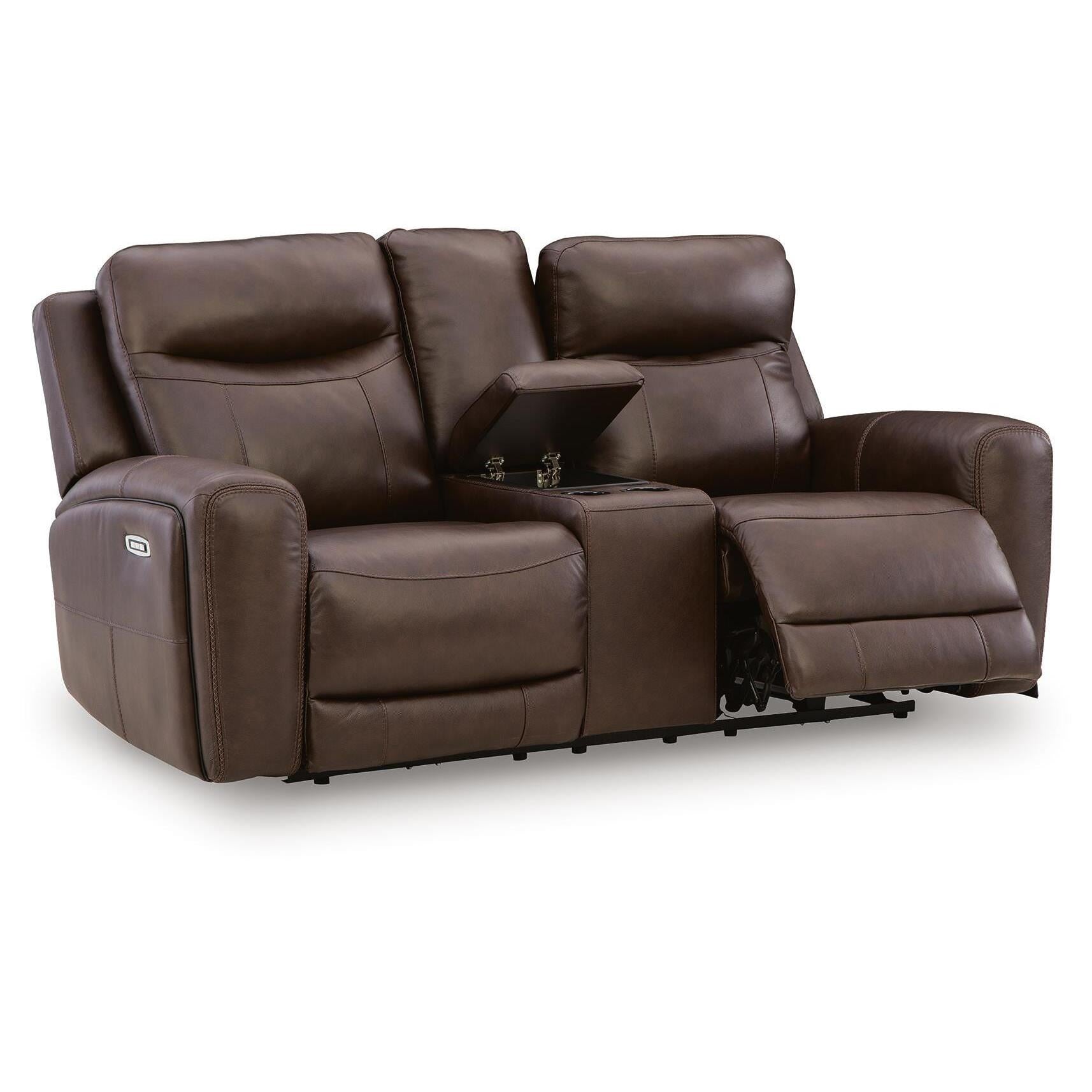  Benchcraft Gravier U1330118 Power Reclining Loveseat with Console  & Adjutasble Headrest IMAGE 6