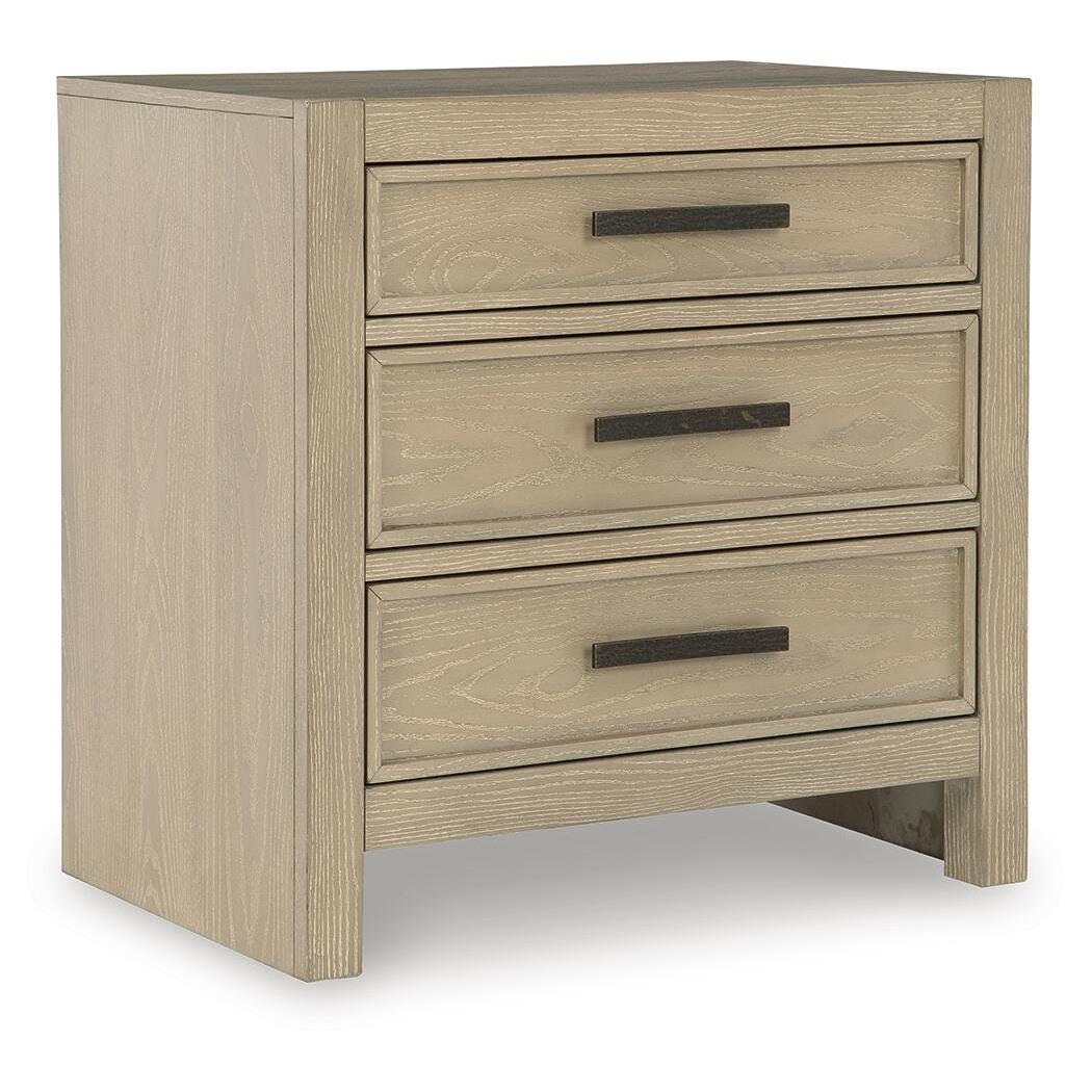  Signature Design by Ashley Calmoro B602-93 Three Drawer Night Stand IMAGE 1