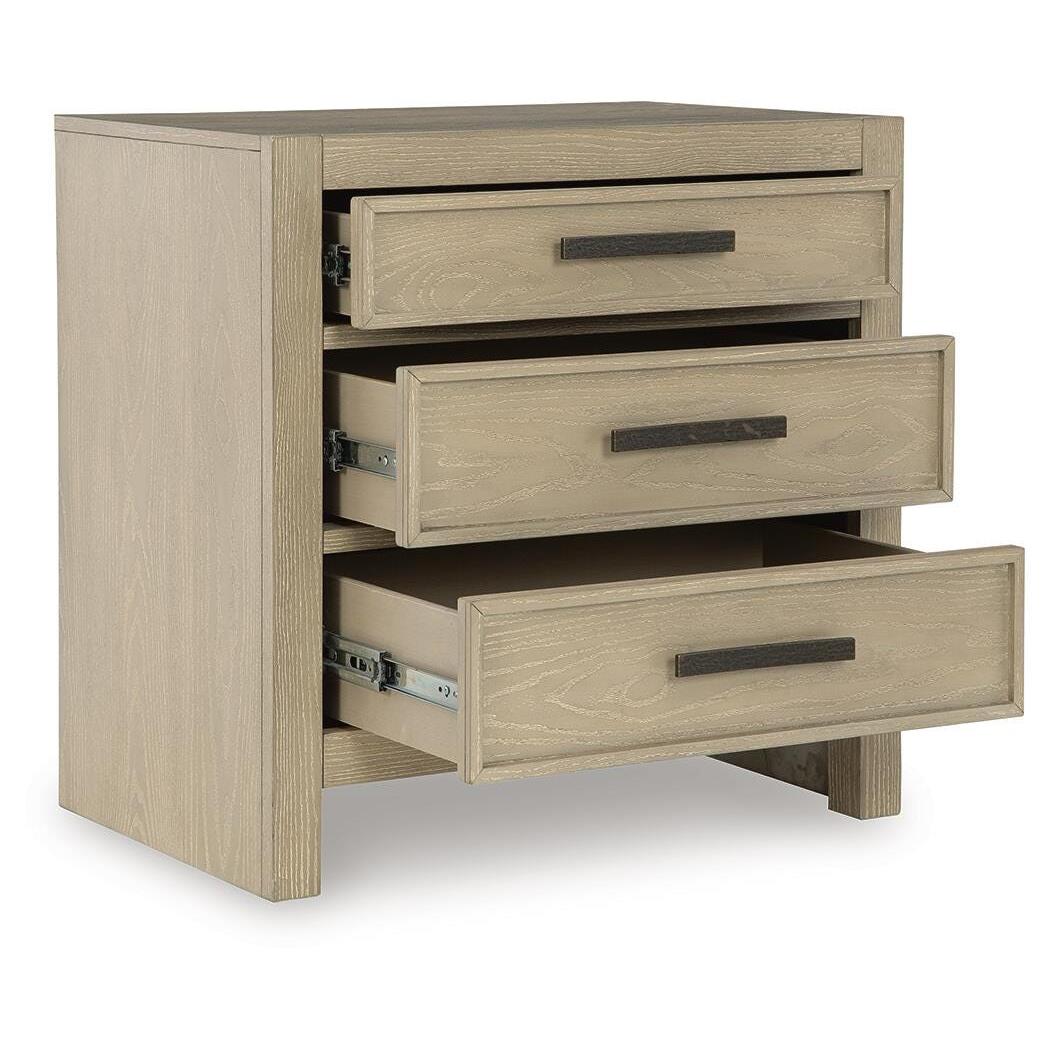 Signature Design by Ashley Calmoro B602-93 Three Drawer Night Stand IMAGE 3