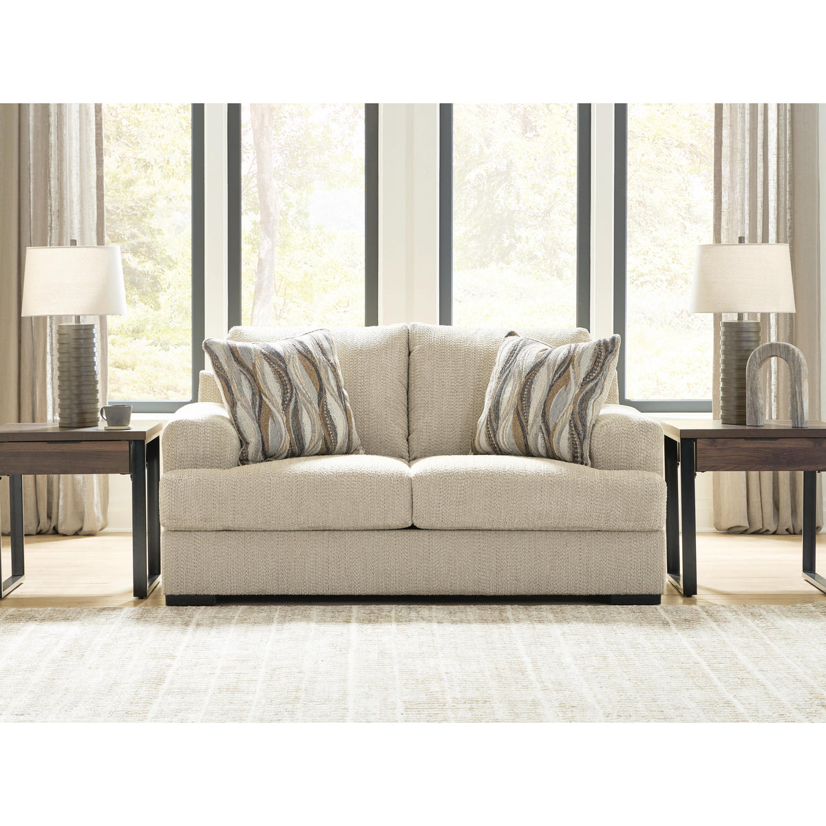  Manufacturer Color_Oatmeal -- Lofwood PC6960535 Loveseat IMAGE 4