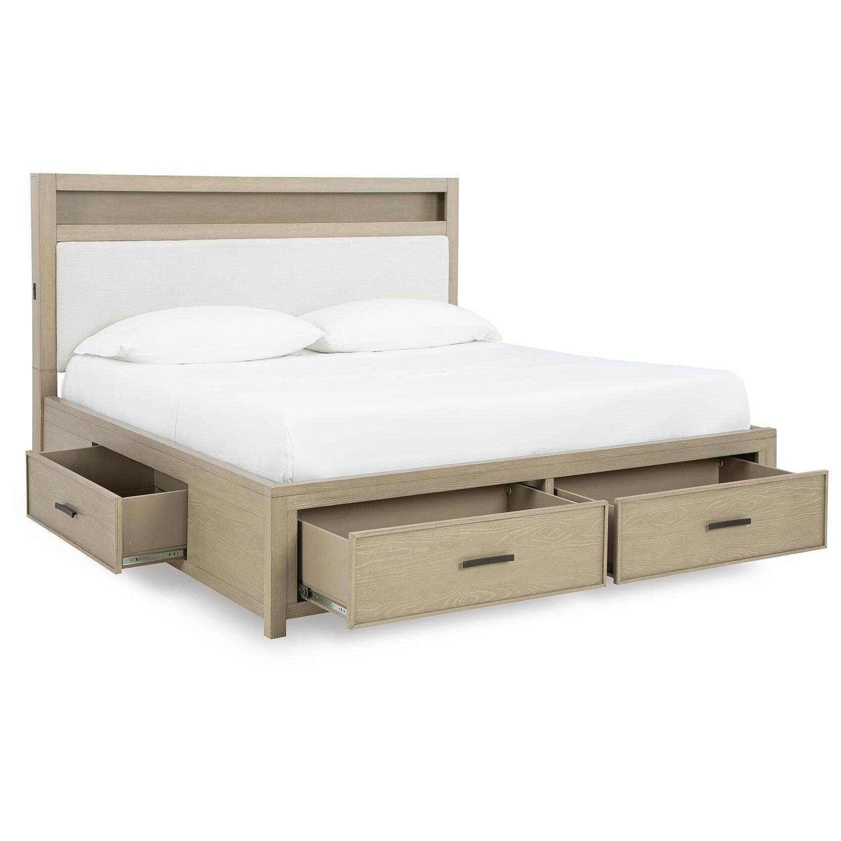  Signature Design by Ashley Calmoro B602B8 King Bookcase Bed IMAGE 2