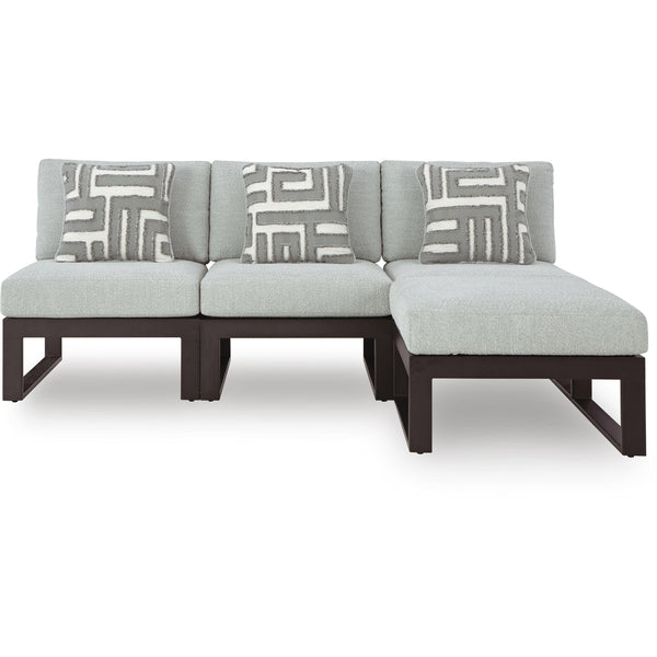 Signature Design by Ashley Beachloft P490P10 4 pc Outdoor Sectional