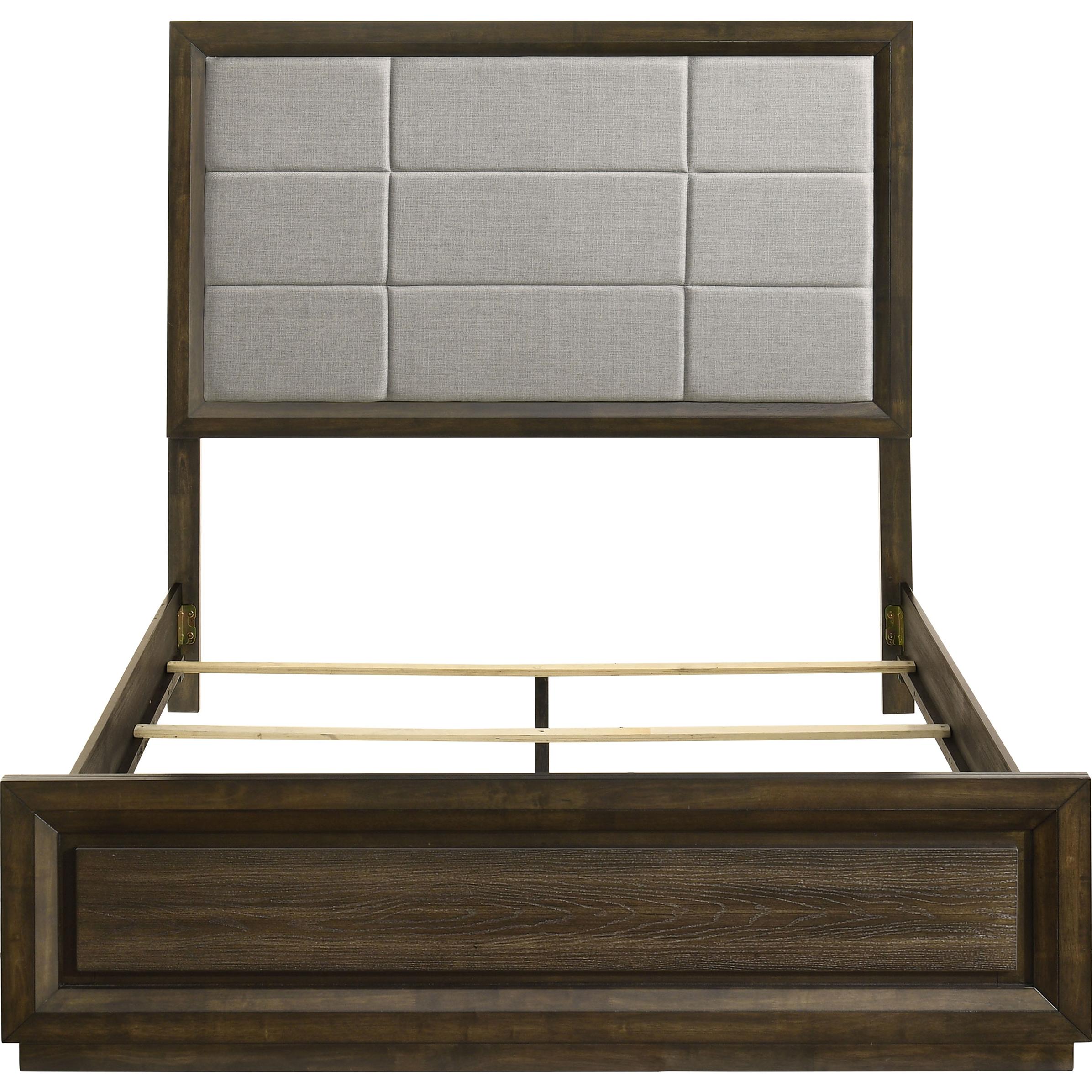  Size_Queen -- Coaster Furniture Atlas Upholstered Panel Bed IMAGE 4