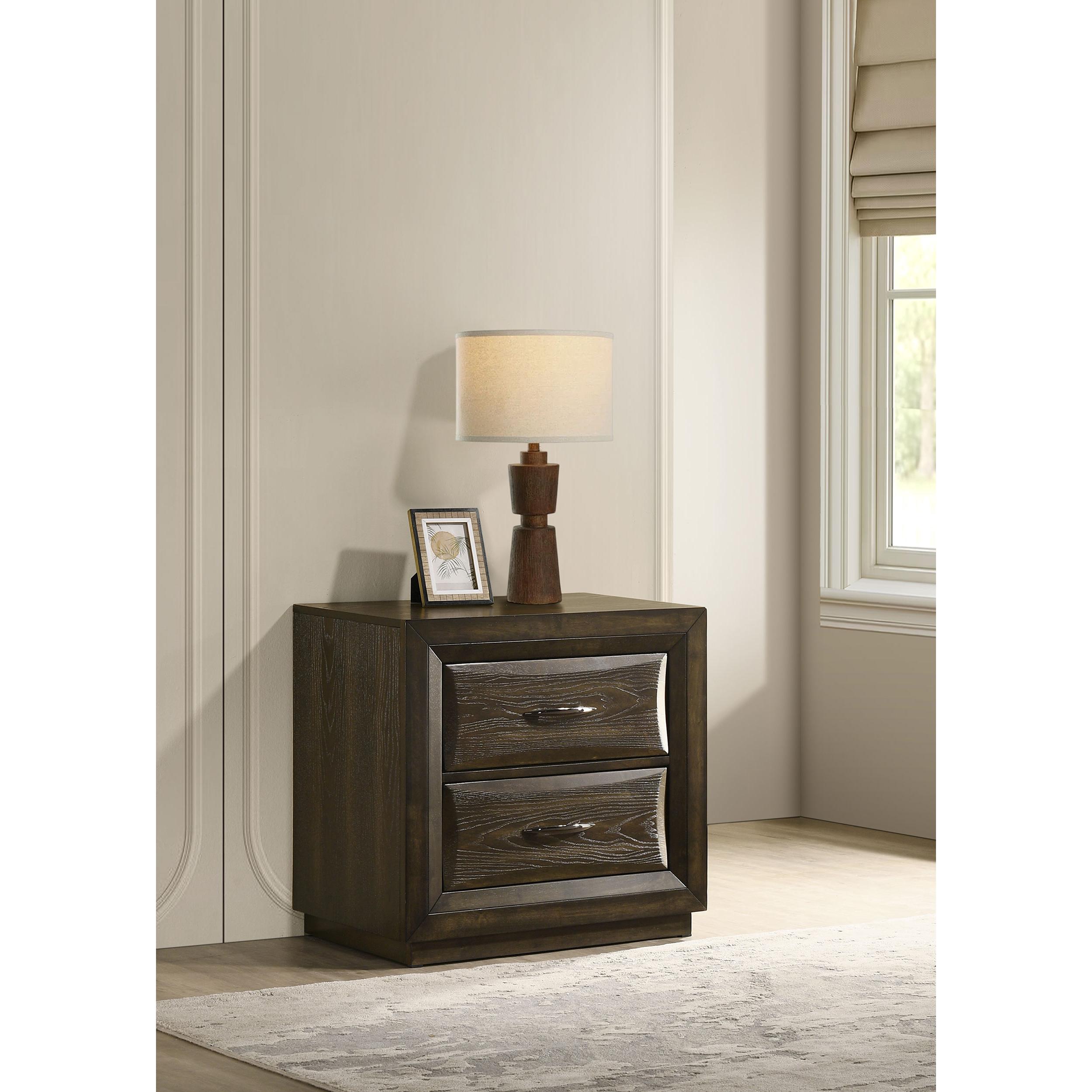  Coaster Furniture Atlas 2-Drawer Nightstand 215972 IMAGE 2