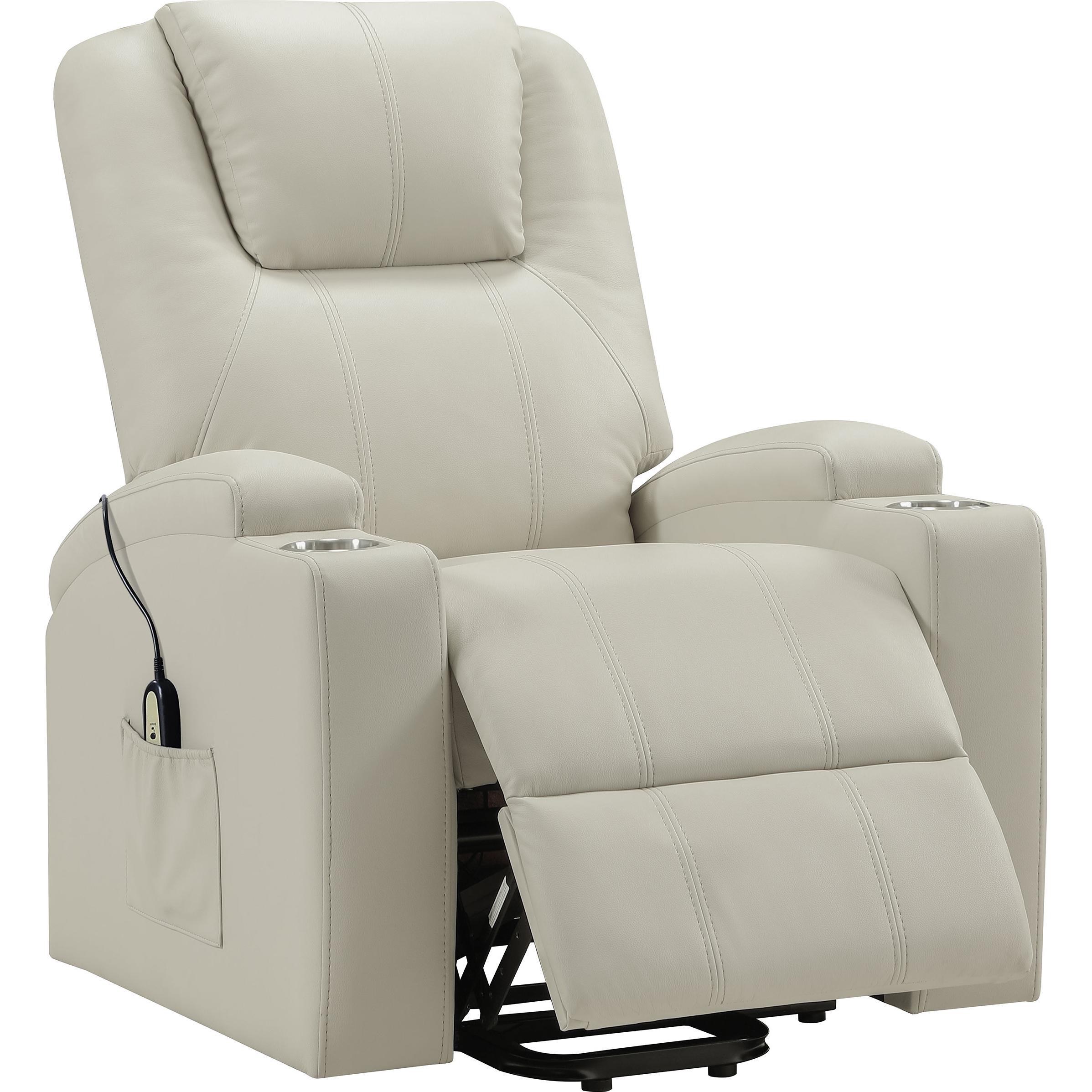  Coaster Furniture Armstrong Leather Look Lift Chair 609477P IMAGE 2
