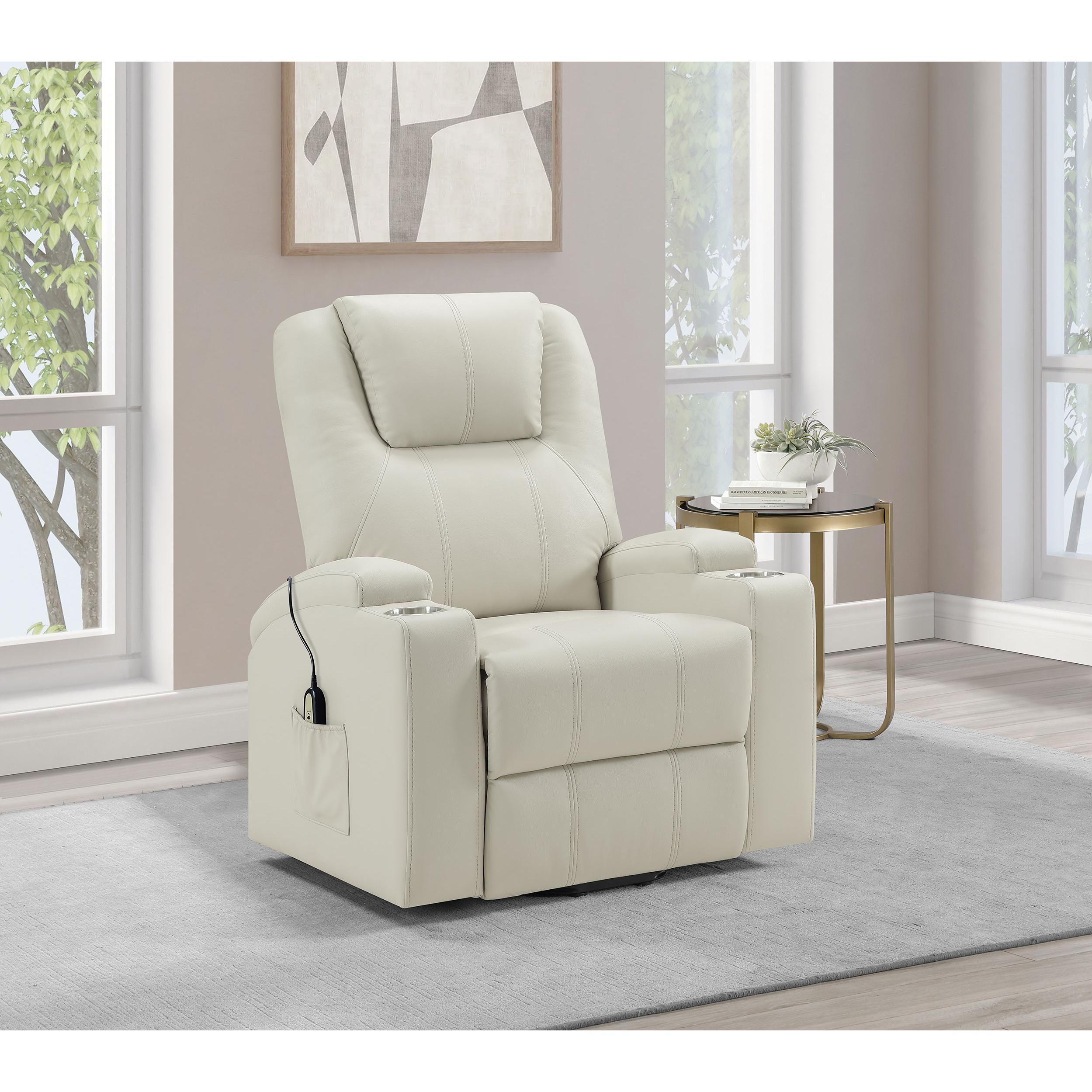  Coaster Furniture Armstrong Leather Look Lift Chair 609477P IMAGE 8