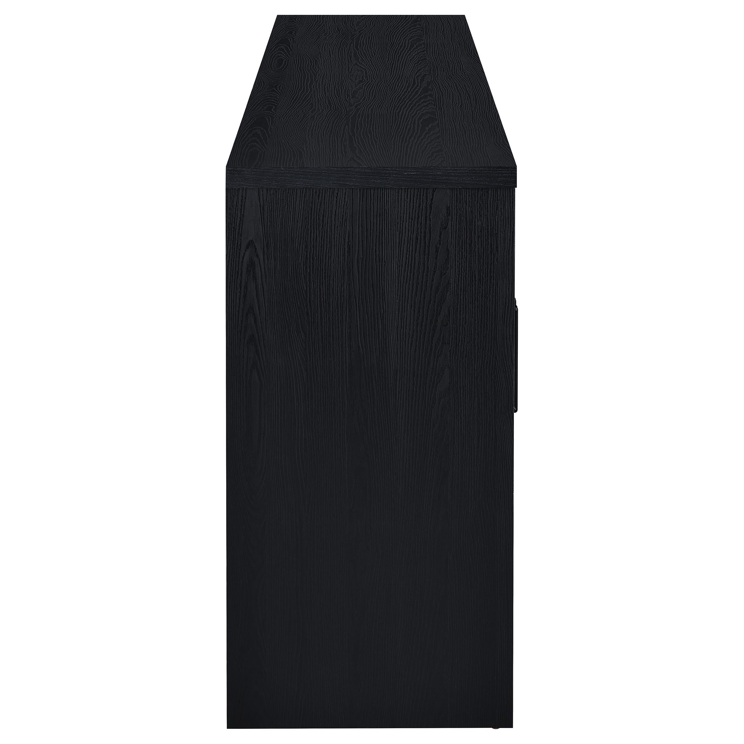  Coaster Furniture Riva 103895 4-door Dining Sideboard Buffet Storage Credenza - Black IMAGE 8