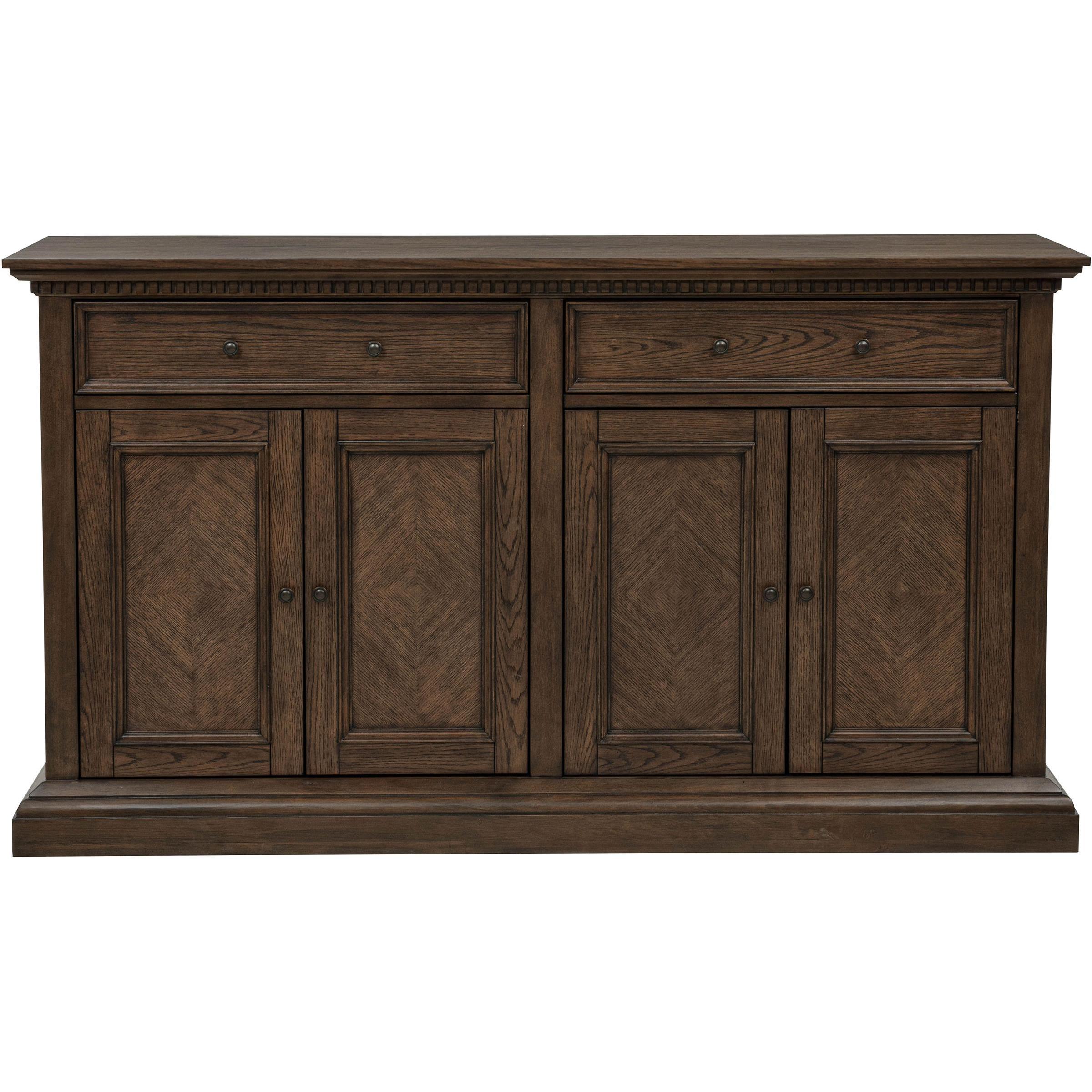  Coaster Furniture Ridgewell 104605 2-drawer 4-door Dining Server - Dark Oak IMAGE 3