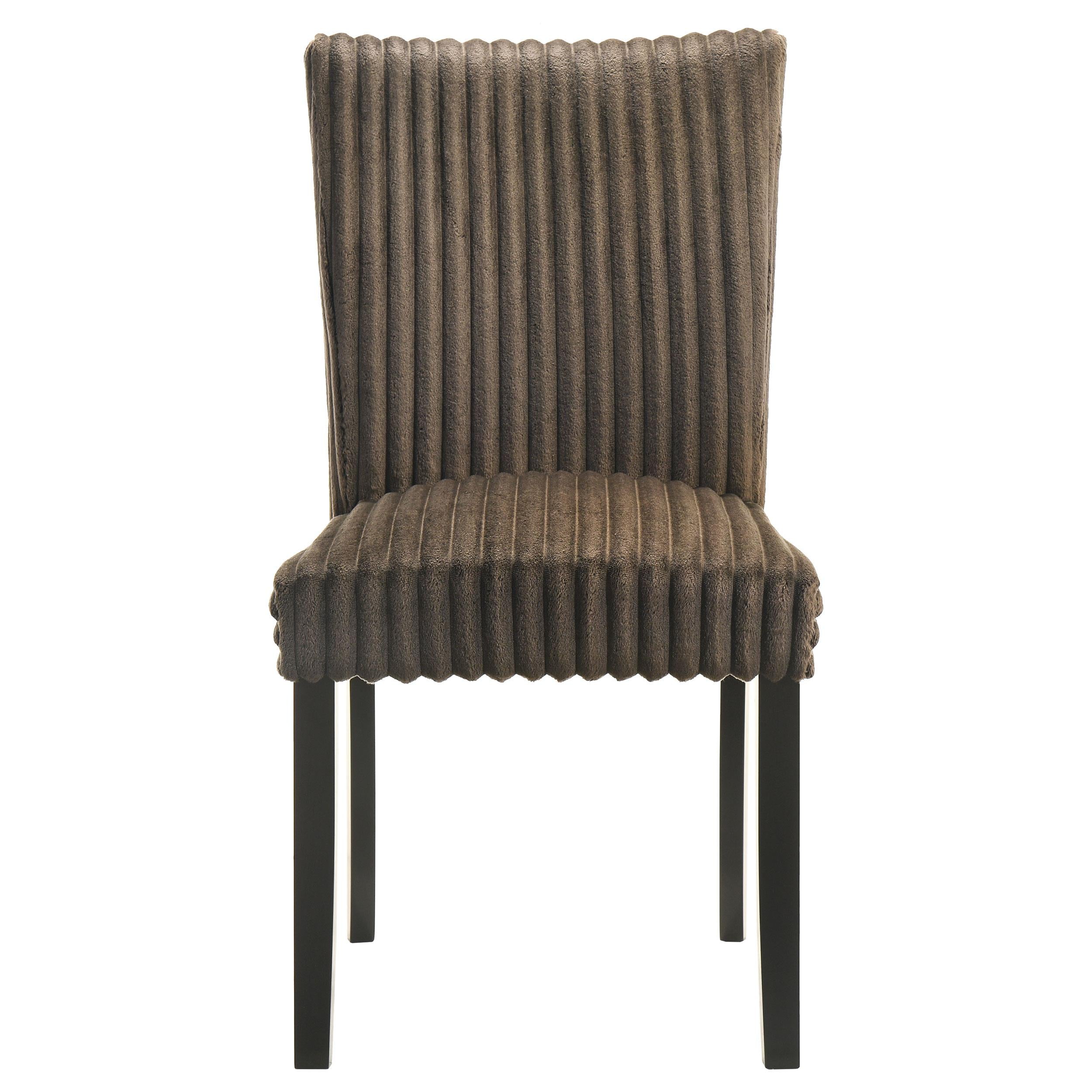  Coaster Furniture Dermott 106512CH Set of 2 Upholstered Parson Dining Side Chair - Chocolate IMAGE 2