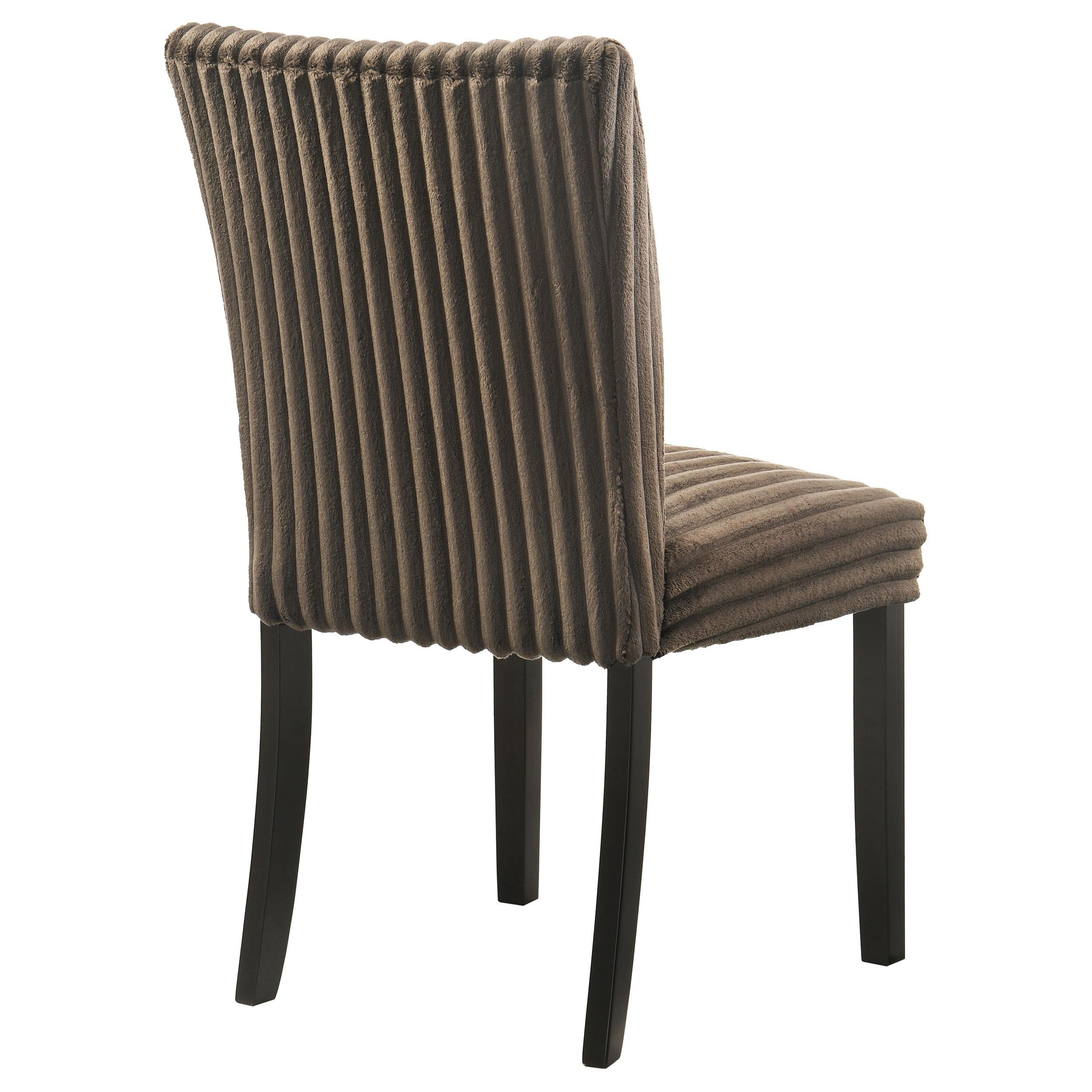  Coaster Furniture Dermott 106512CH Set of 2 Upholstered Parson Dining Side Chair - Chocolate IMAGE 6