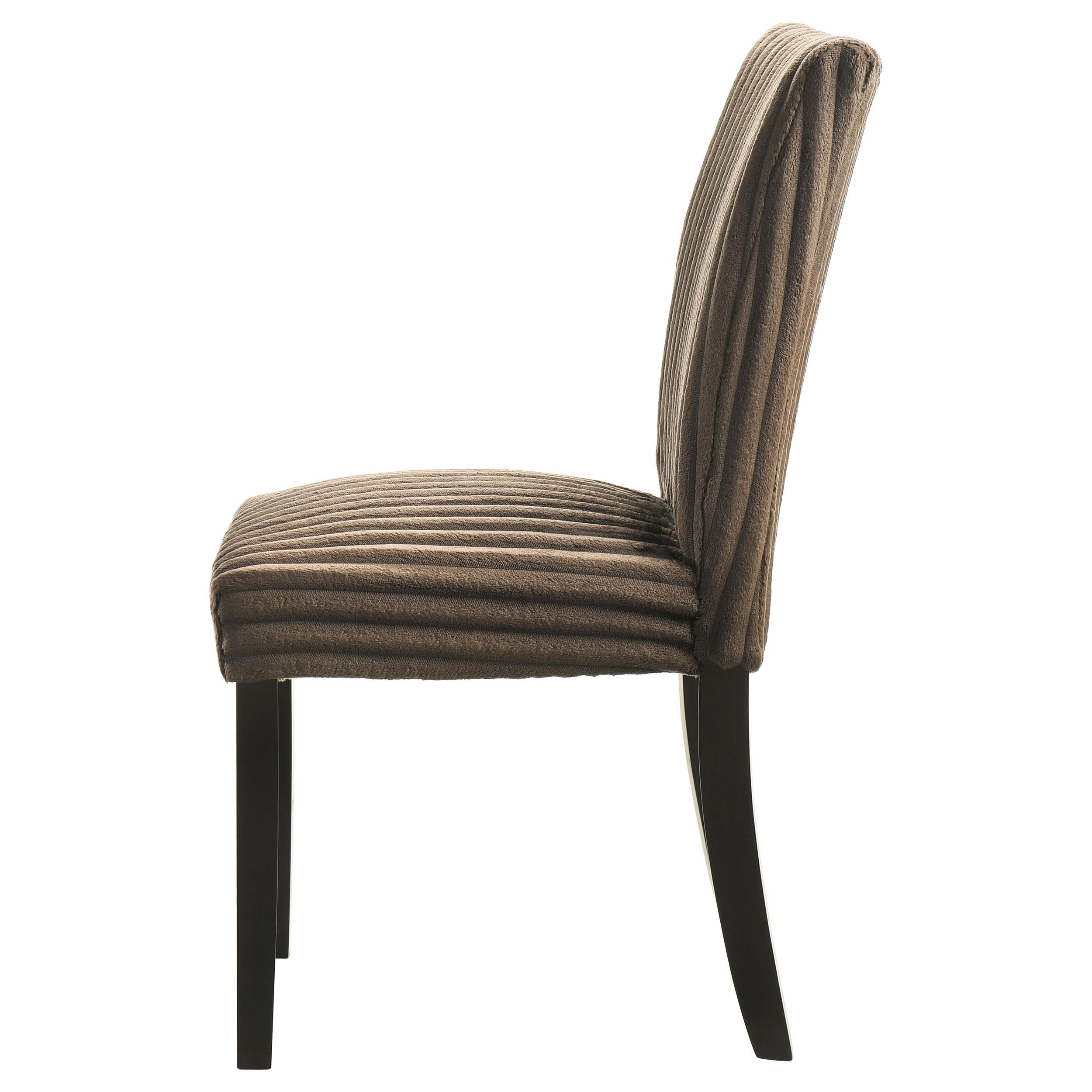  Coaster Furniture Dermott 106512CH Set of 2 Upholstered Parson Dining Side Chair - Chocolate IMAGE 8