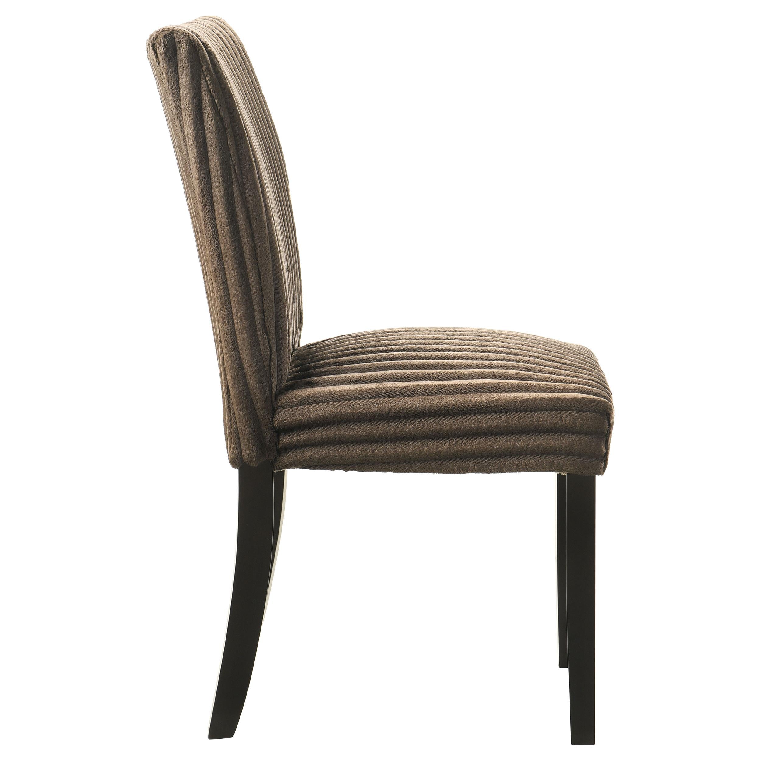  Coaster Furniture Dermott 106512CH Set of 2 Upholstered Parson Dining Side Chair - Chocolate IMAGE 9
