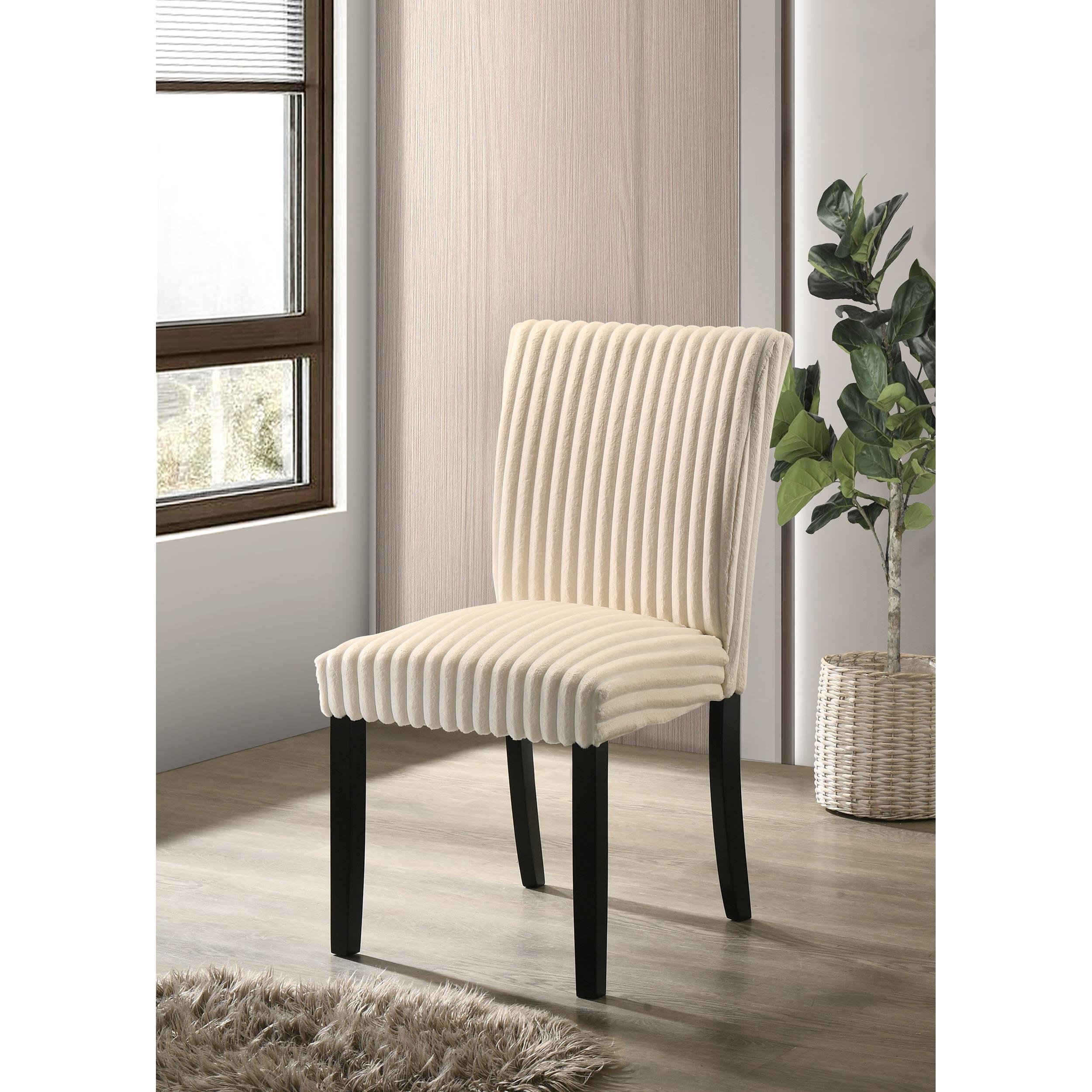  Coaster Furniture Dermott 106512CRM Set of 2 Upholstered Parson Dining Side Chair - Cream IMAGE 8