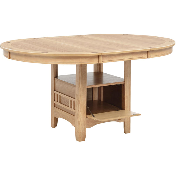 Coaster Furniture Lavon 106620 Oval 60-inch Wood Extension Leaf Dining Table - Light Oak