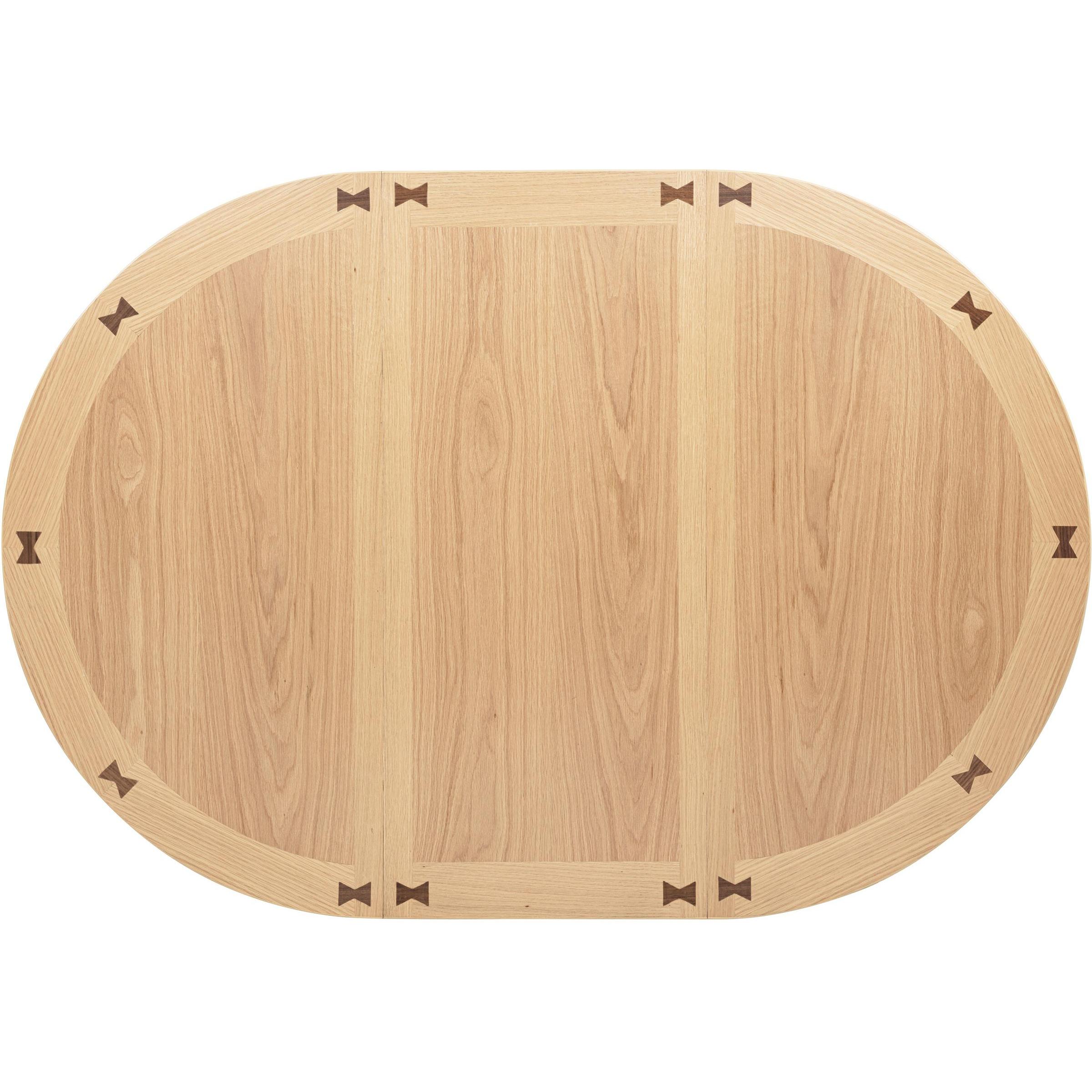  Coaster Furniture Lavon 106620 Oval 60-inch Wood Extension Leaf Dining Table - Light Oak IMAGE 11