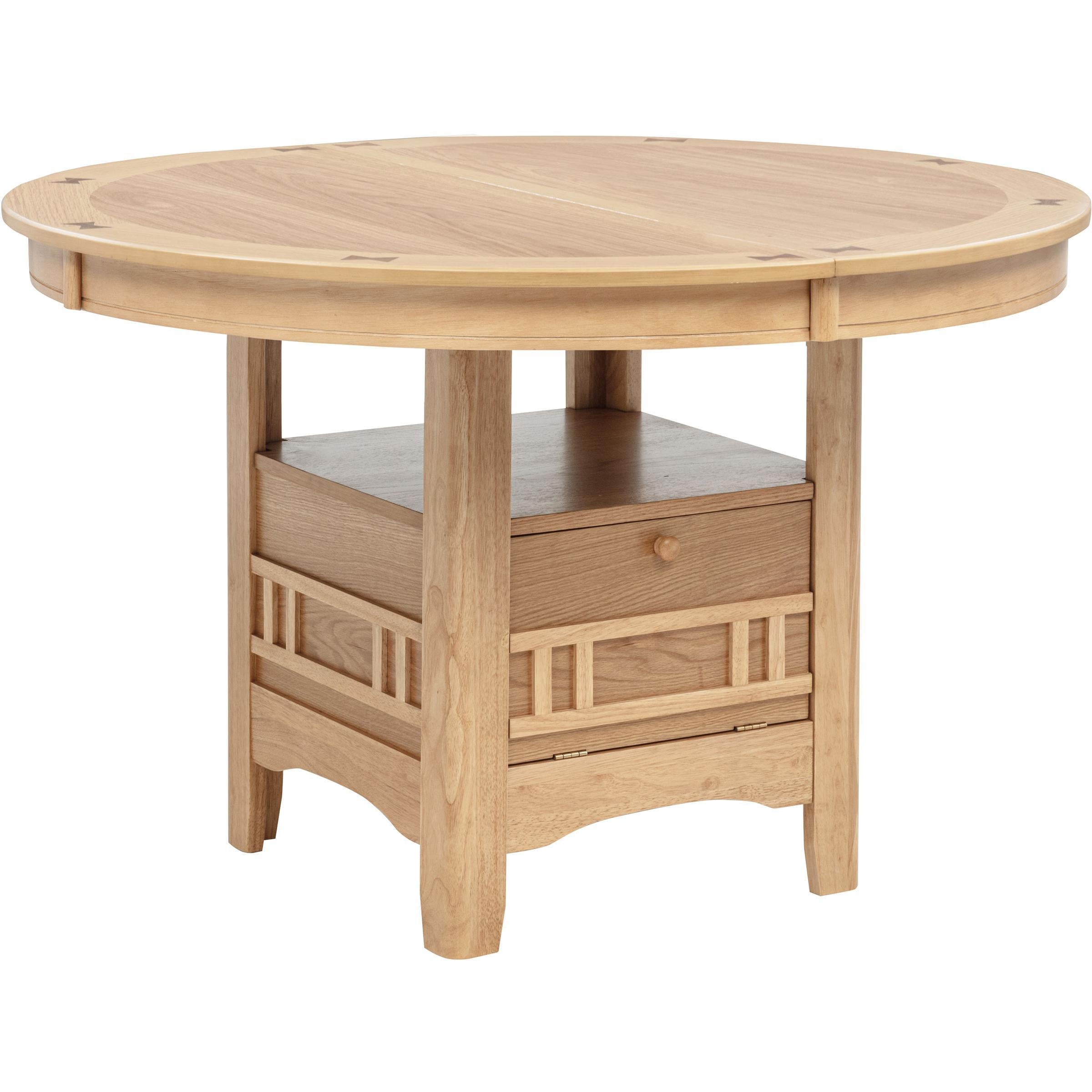 Coaster Furniture Lavon 106620 Oval 60-inch Wood Extension Leaf Dining Table - Light Oak IMAGE 4