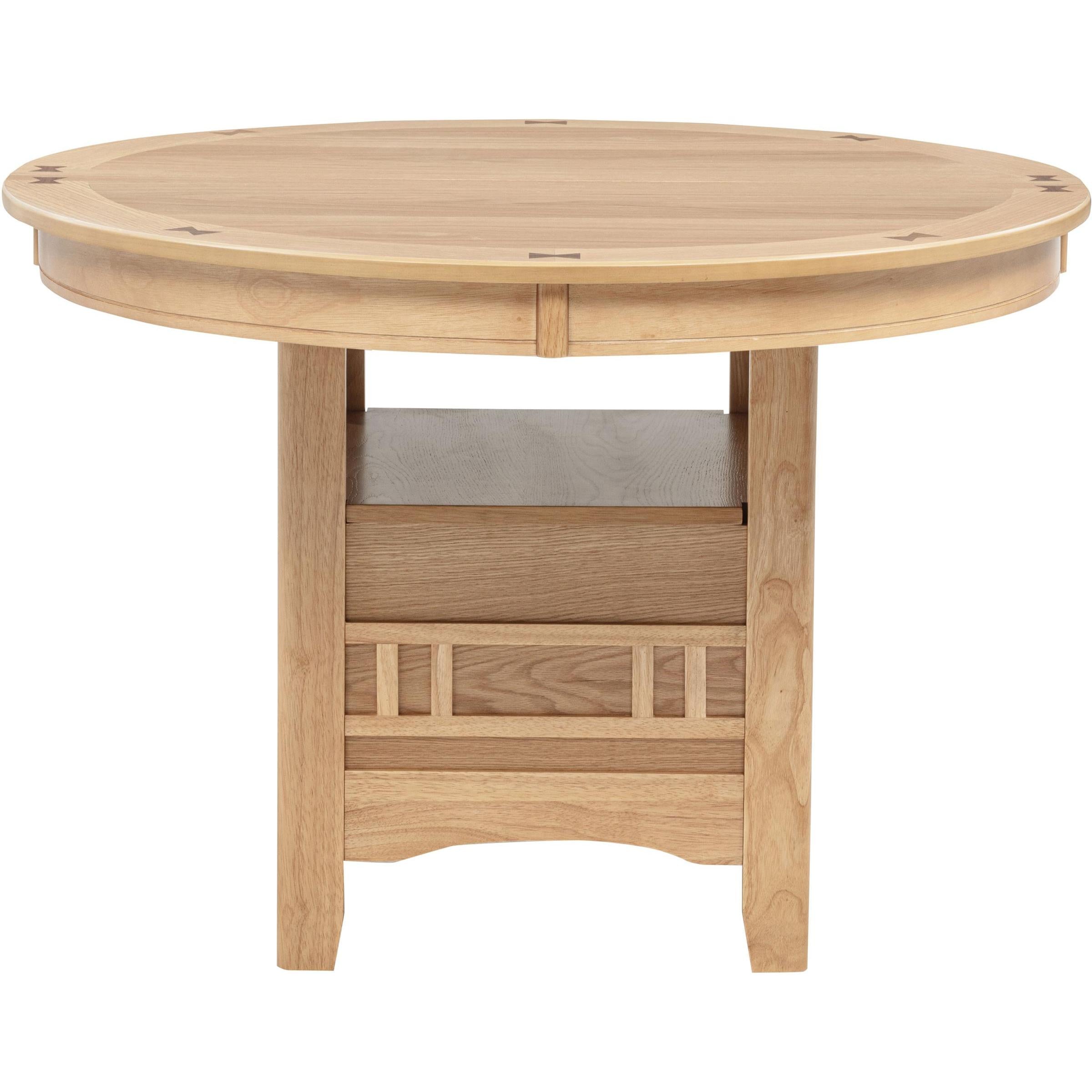  Coaster Furniture Lavon 106620 Oval 60-inch Wood Extension Leaf Dining Table - Light Oak IMAGE 8