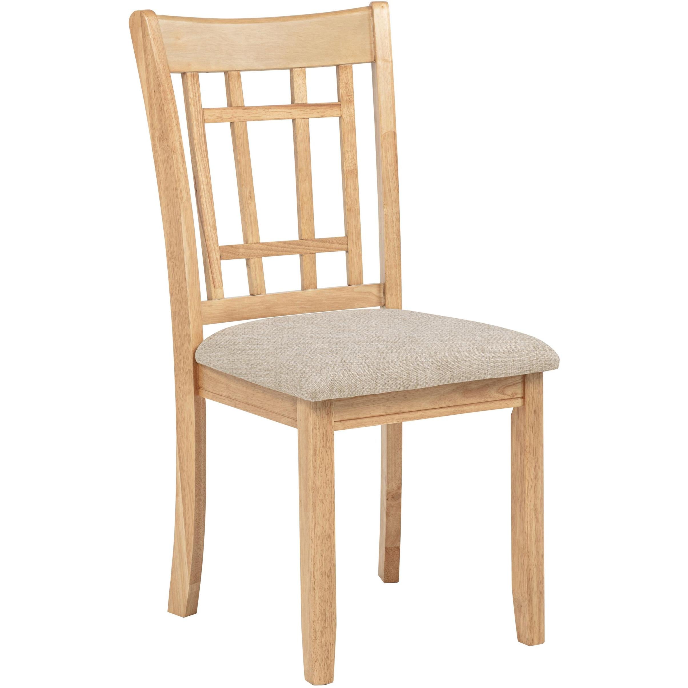  Coaster Furniture Lavon 106622 Set of 2 Wood Dining Side Chair - Linen/Light Oak IMAGE 3