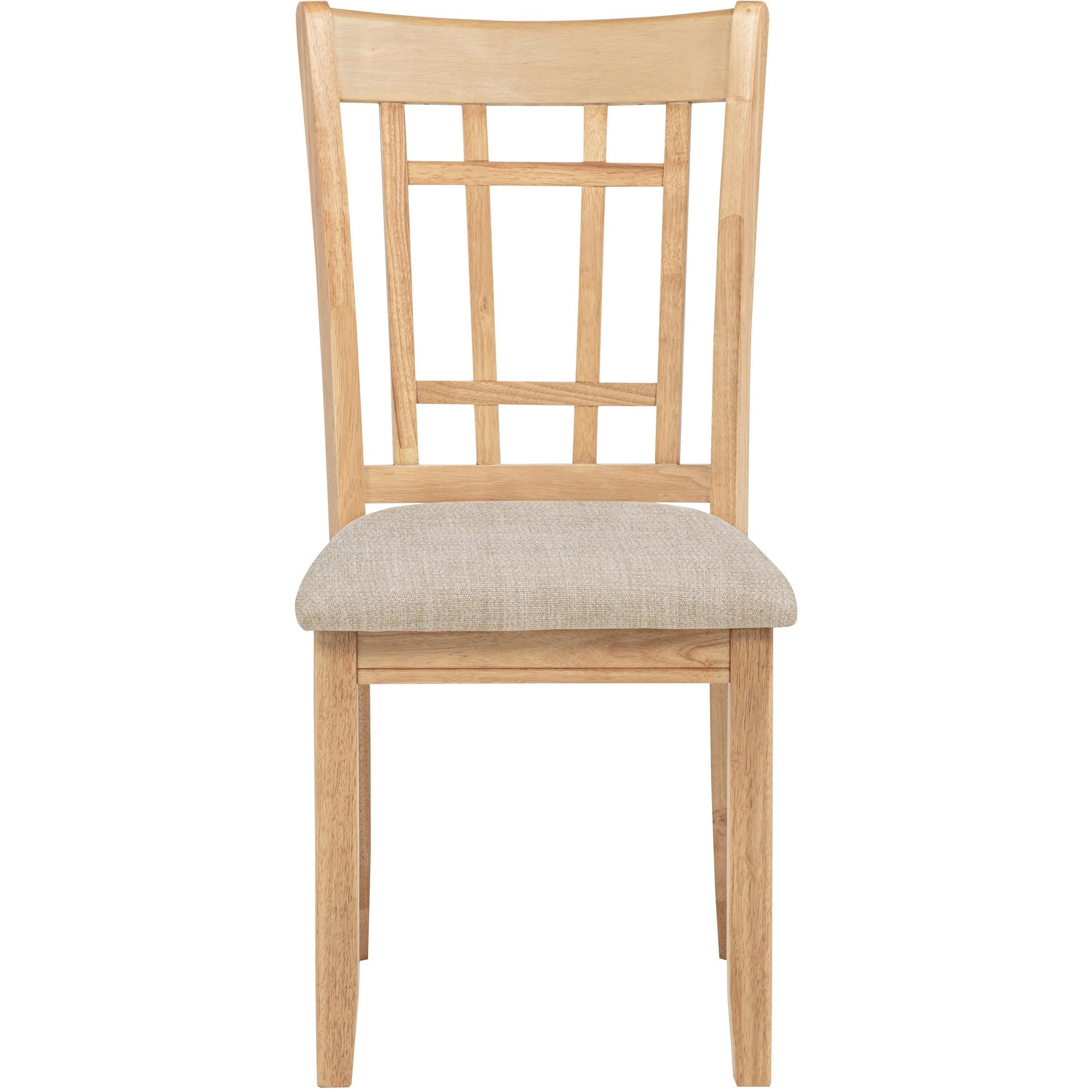 Coaster Furniture Lavon 106622 Set of 2 Wood Dining Side Chair - Linen/Light Oak IMAGE 4