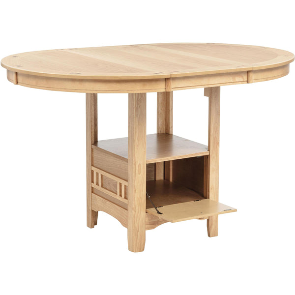 Coaster Furniture Lavon 106628 Oval 60-inch Counter Height Extension Dining Table - Light Oak