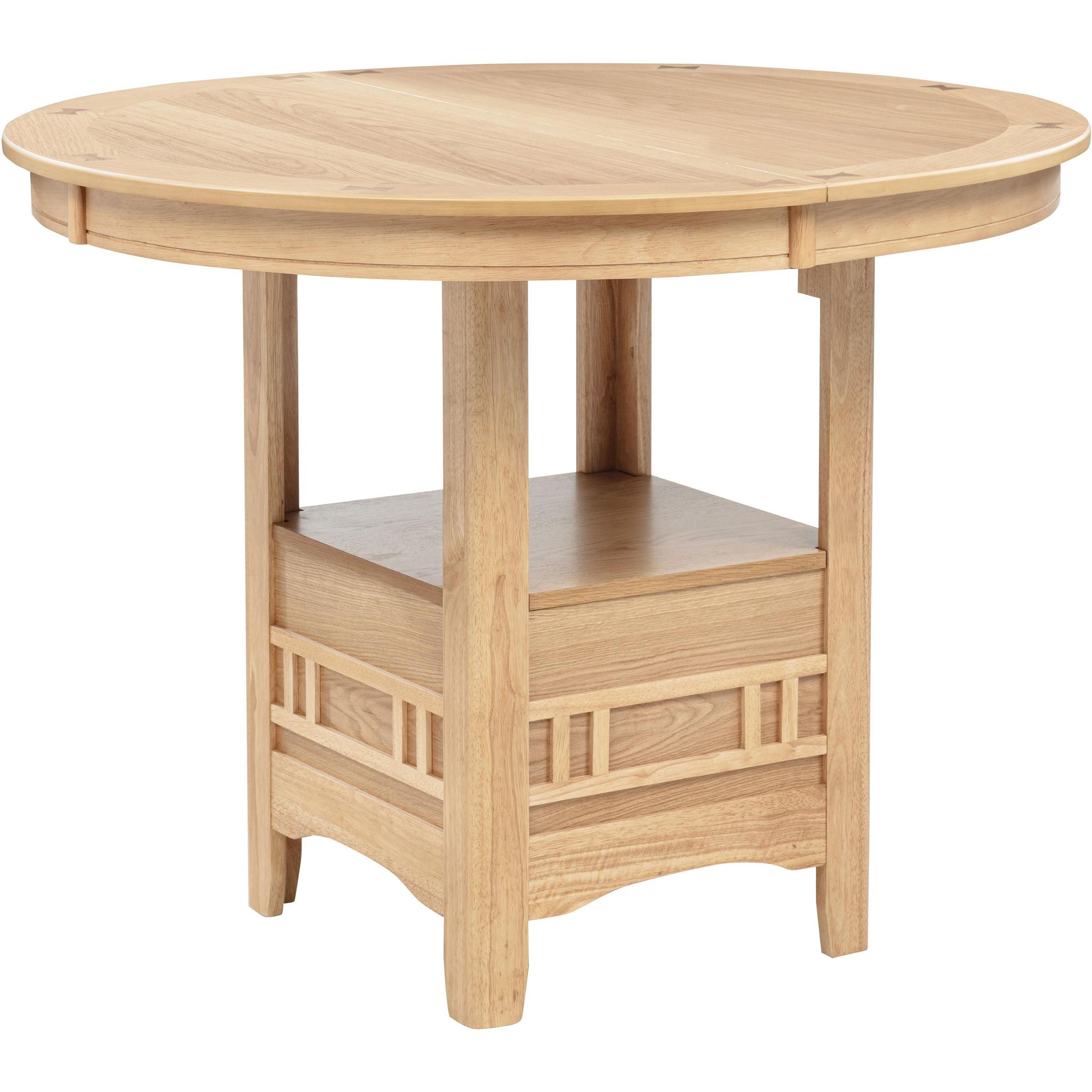  Coaster Furniture Lavon 106628 Oval 60-inch Counter Height Extension Dining Table - Light Oak IMAGE 10