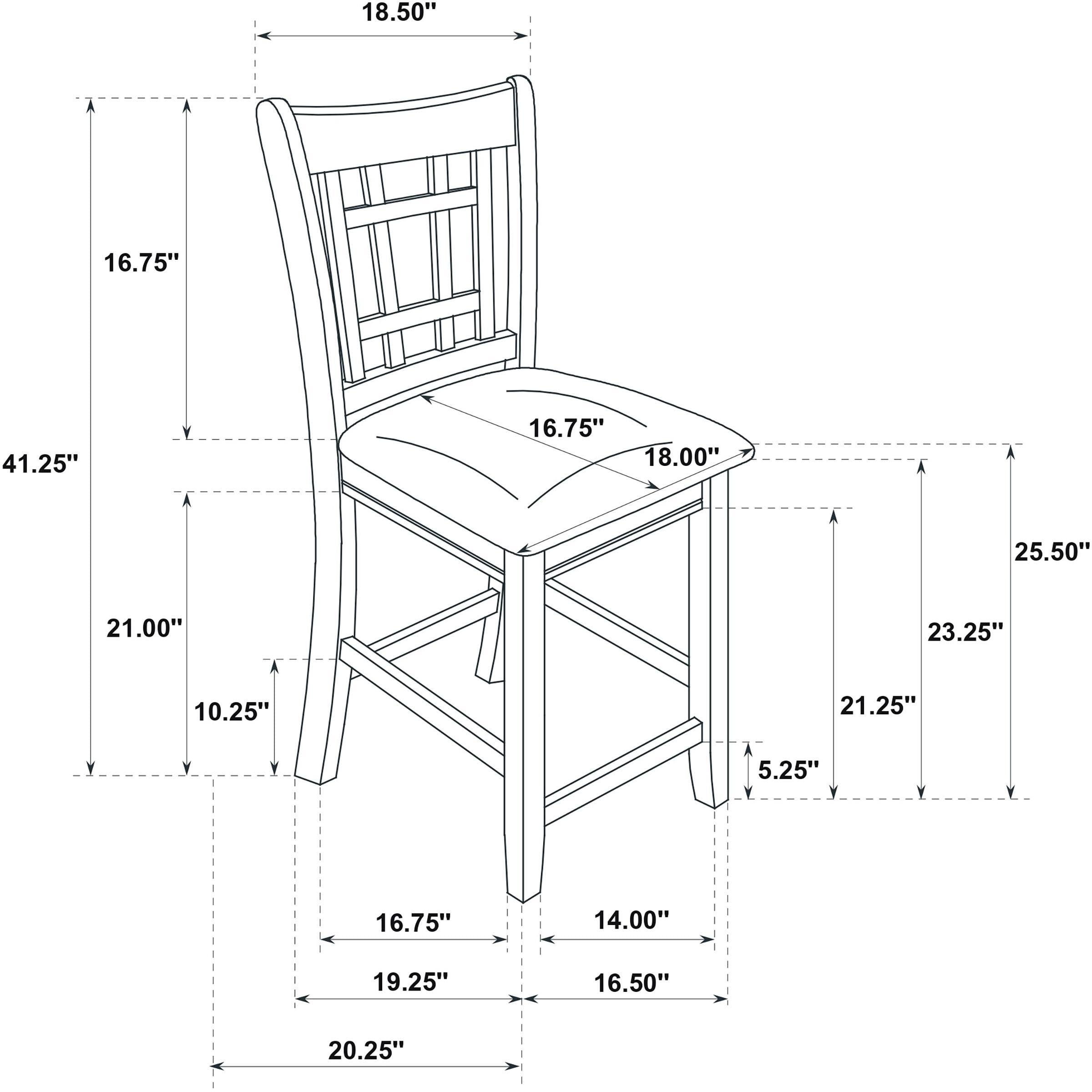 Coaster Furniture Lavon 106629 Set of 2 Wood Counter Height Dining Chair - Linen/Light Oak IMAGE 14