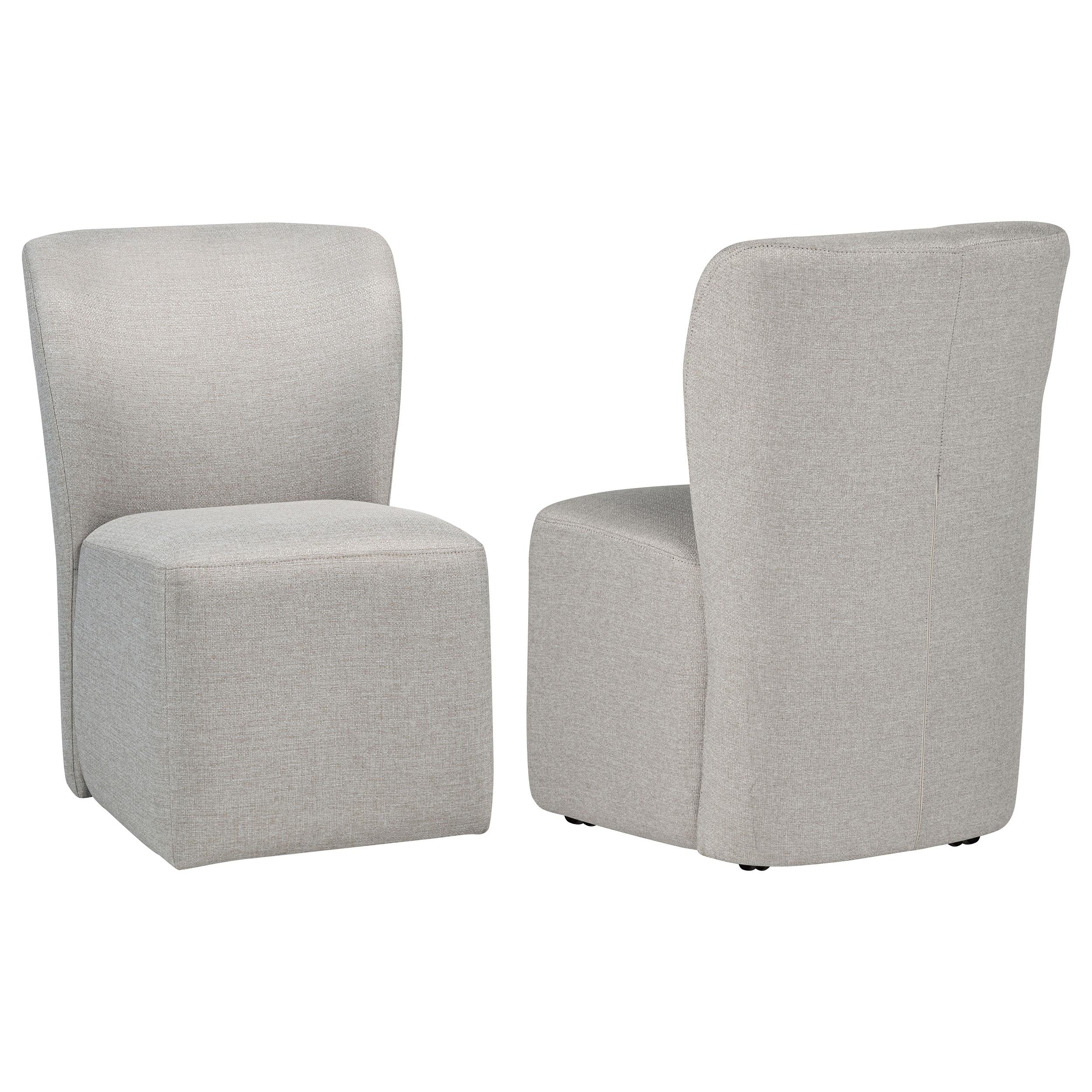  Coaster Furniture Jaelynn 107052BEI Set of 2 Upholstered Parsons Dining Side Chair - Beige IMAGE 1