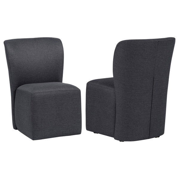 Coaster Furniture Jaelynn 107052CHAR Set of 2 Upholstered Parsons Dining Side Chair - Charcoal