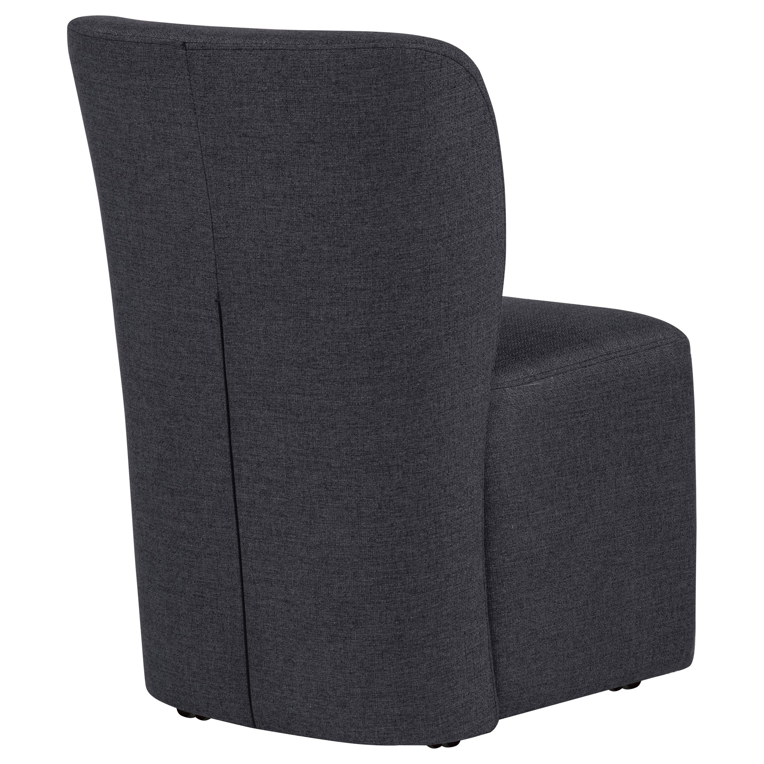  Coaster Furniture Jaelynn 107052CHAR Set of 2 Upholstered Parsons Dining Side Chair - Charcoal IMAGE 10