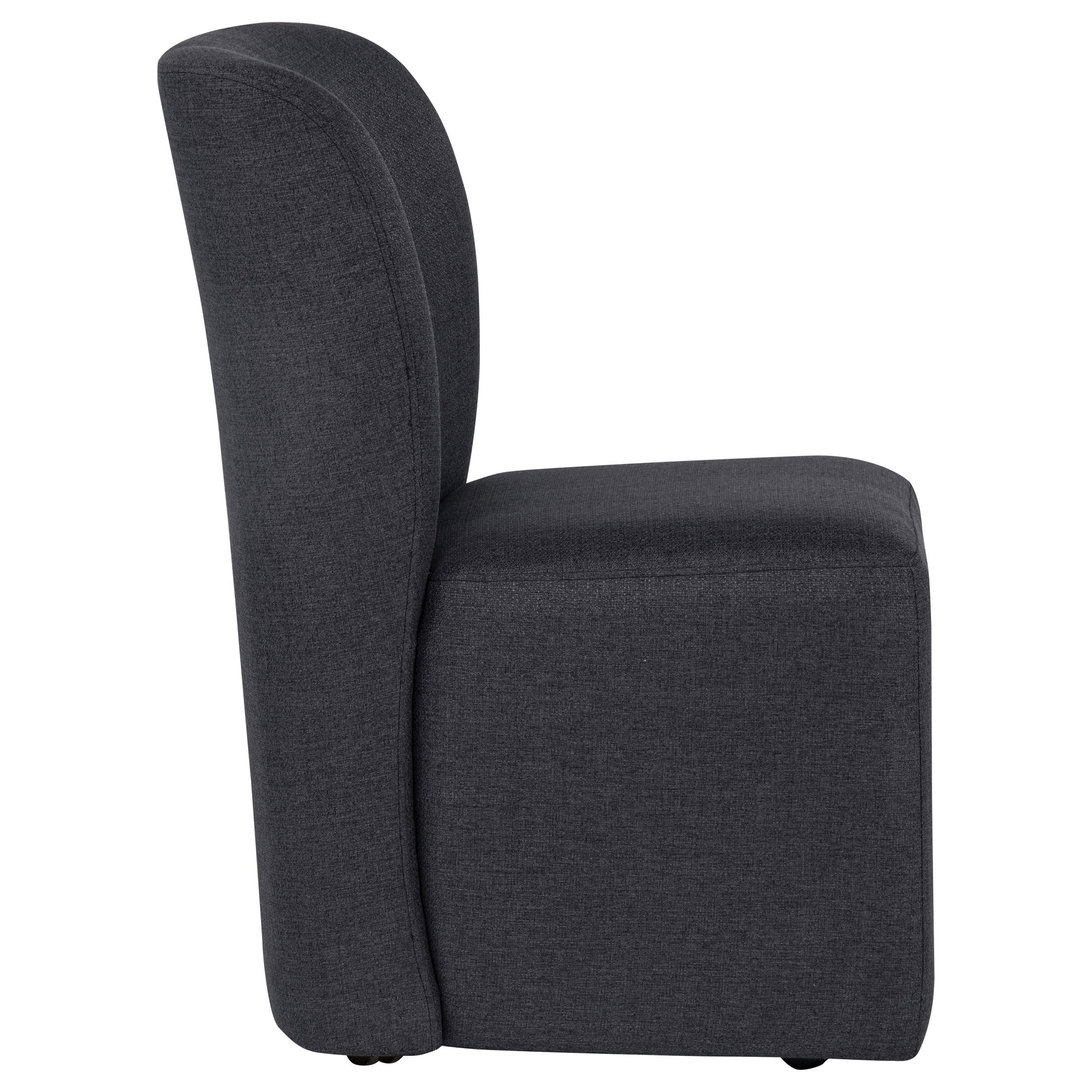  Coaster Furniture Jaelynn 107052CHAR Set of 2 Upholstered Parsons Dining Side Chair - Charcoal IMAGE 2