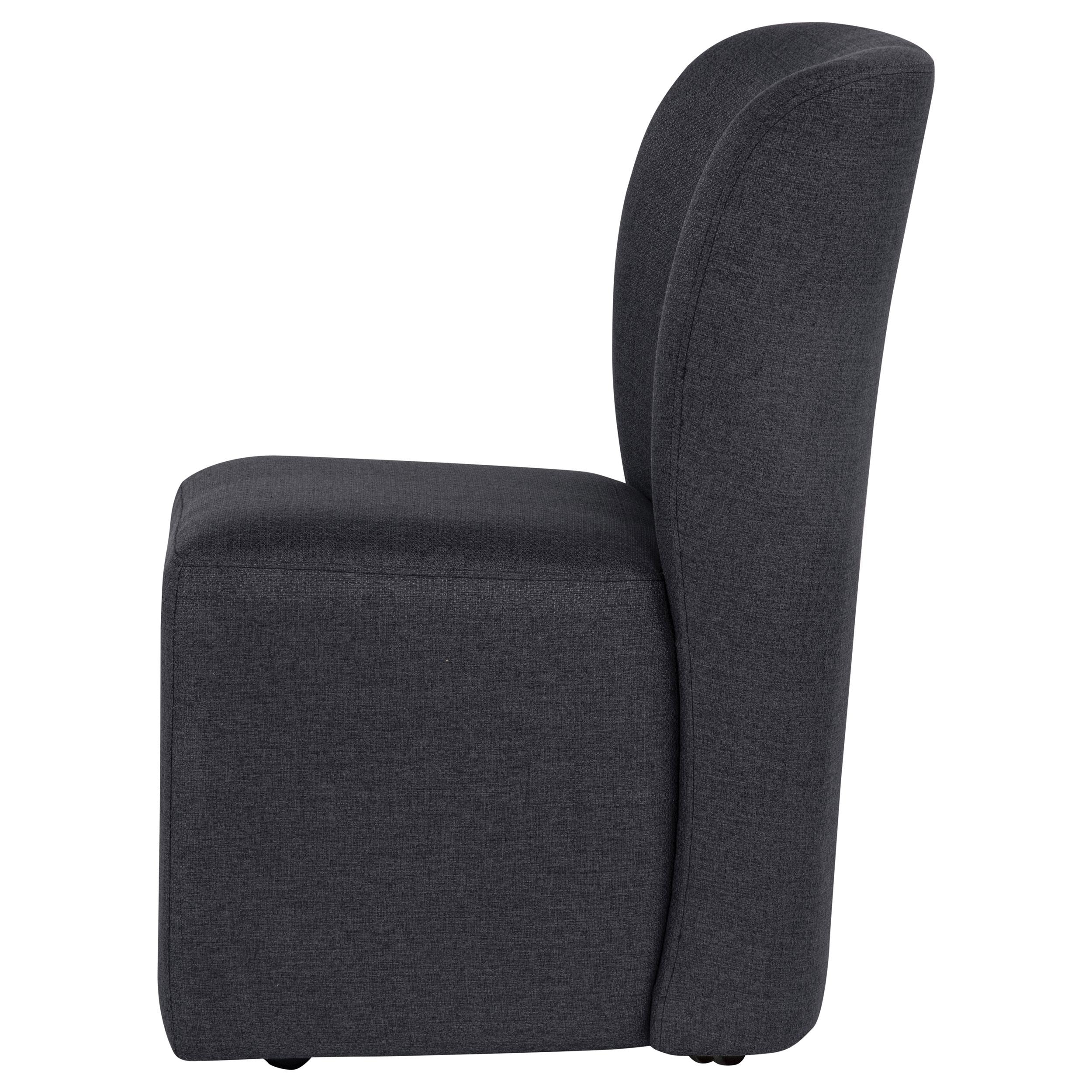  Coaster Furniture Jaelynn 107052CHAR Set of 2 Upholstered Parsons Dining Side Chair - Charcoal IMAGE 3