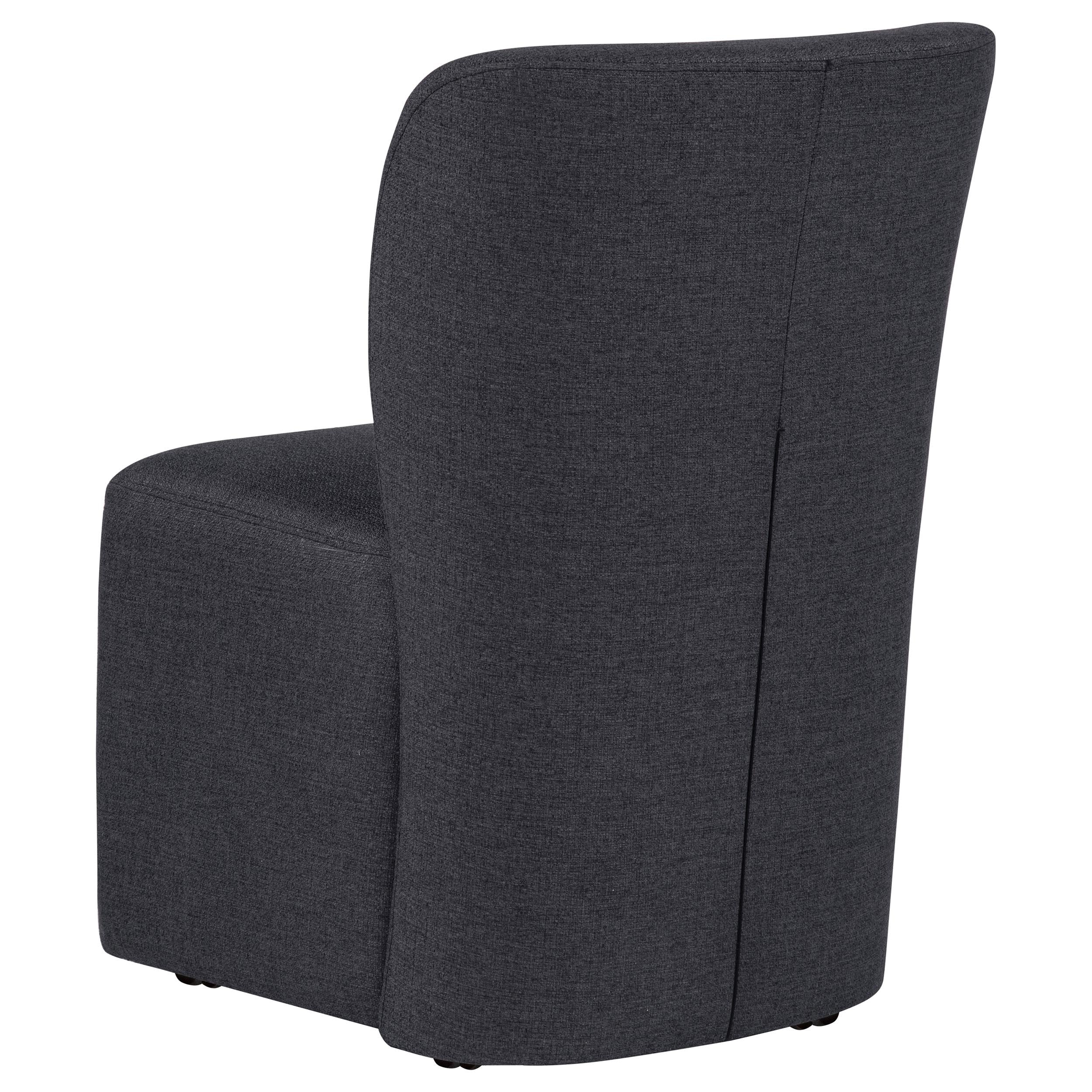  Coaster Furniture Jaelynn 107052CHAR Set of 2 Upholstered Parsons Dining Side Chair - Charcoal IMAGE 8