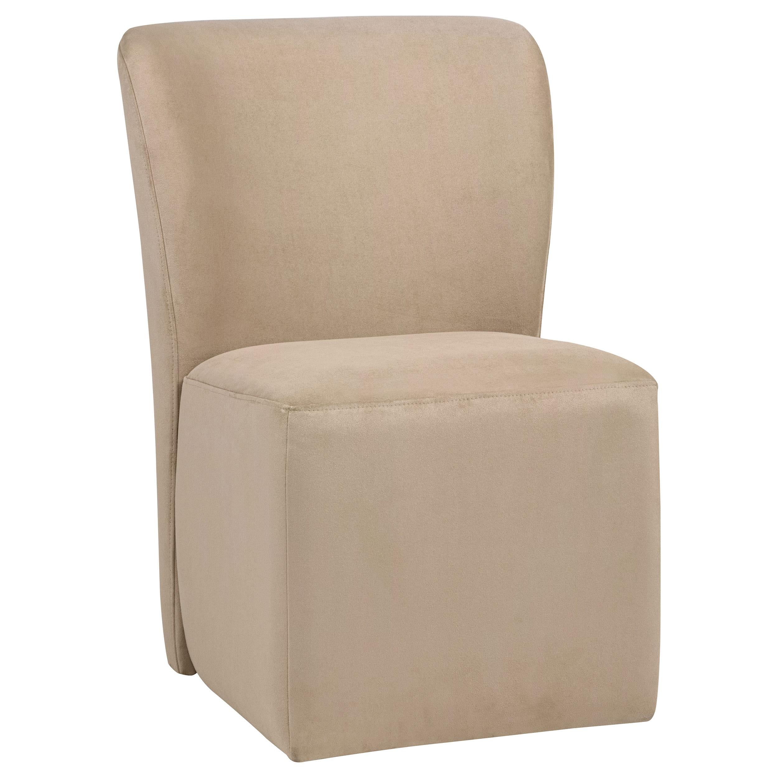  Coaster Furniture Jaelynn 107052TAN Set of 2 Upholstered Parsons Dining Side Chair - Tan IMAGE 3