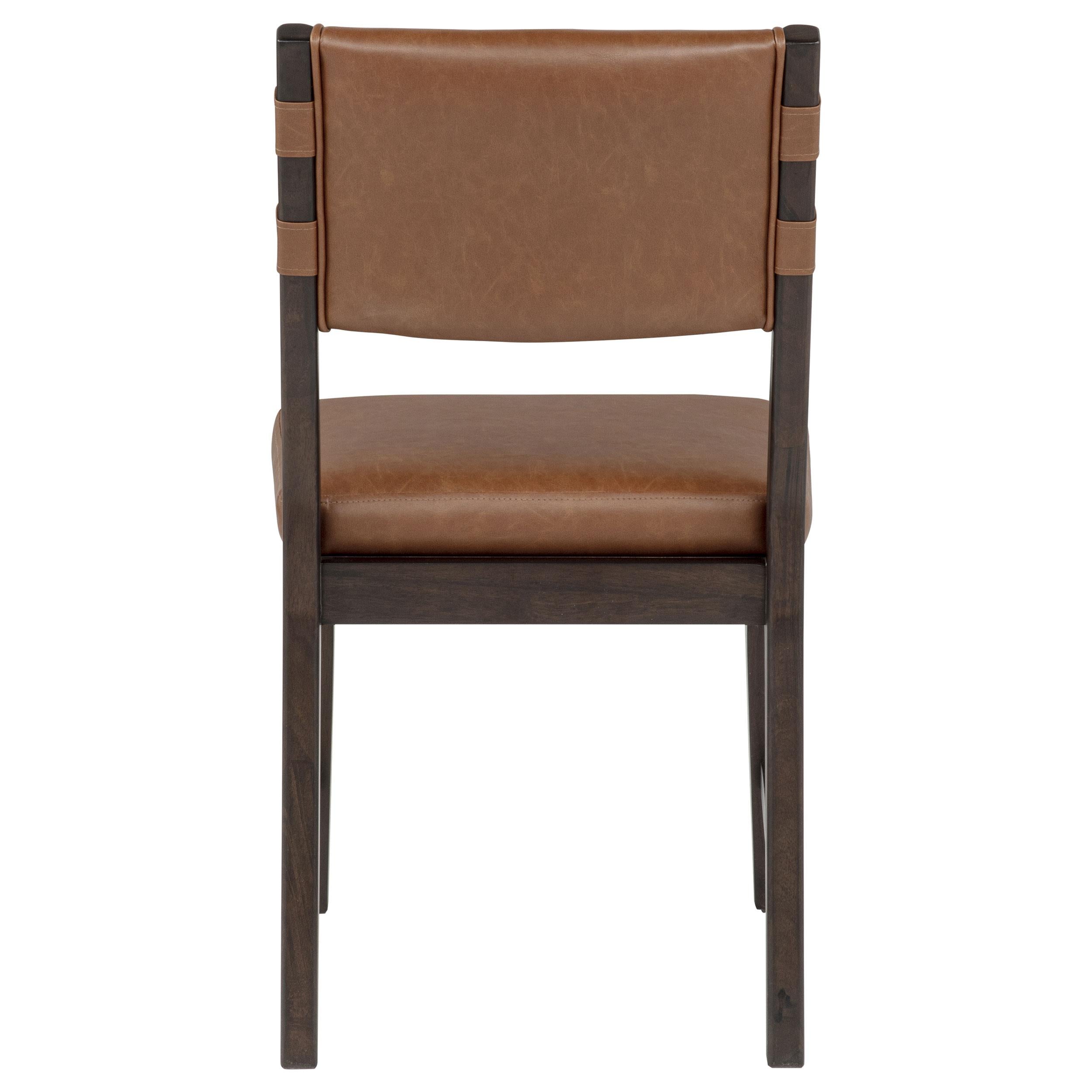  Coaster Furniture Tegan 107072 Set of 2 Faux Leather Upholstered Dining Side Chair - Cognac IMAGE 9