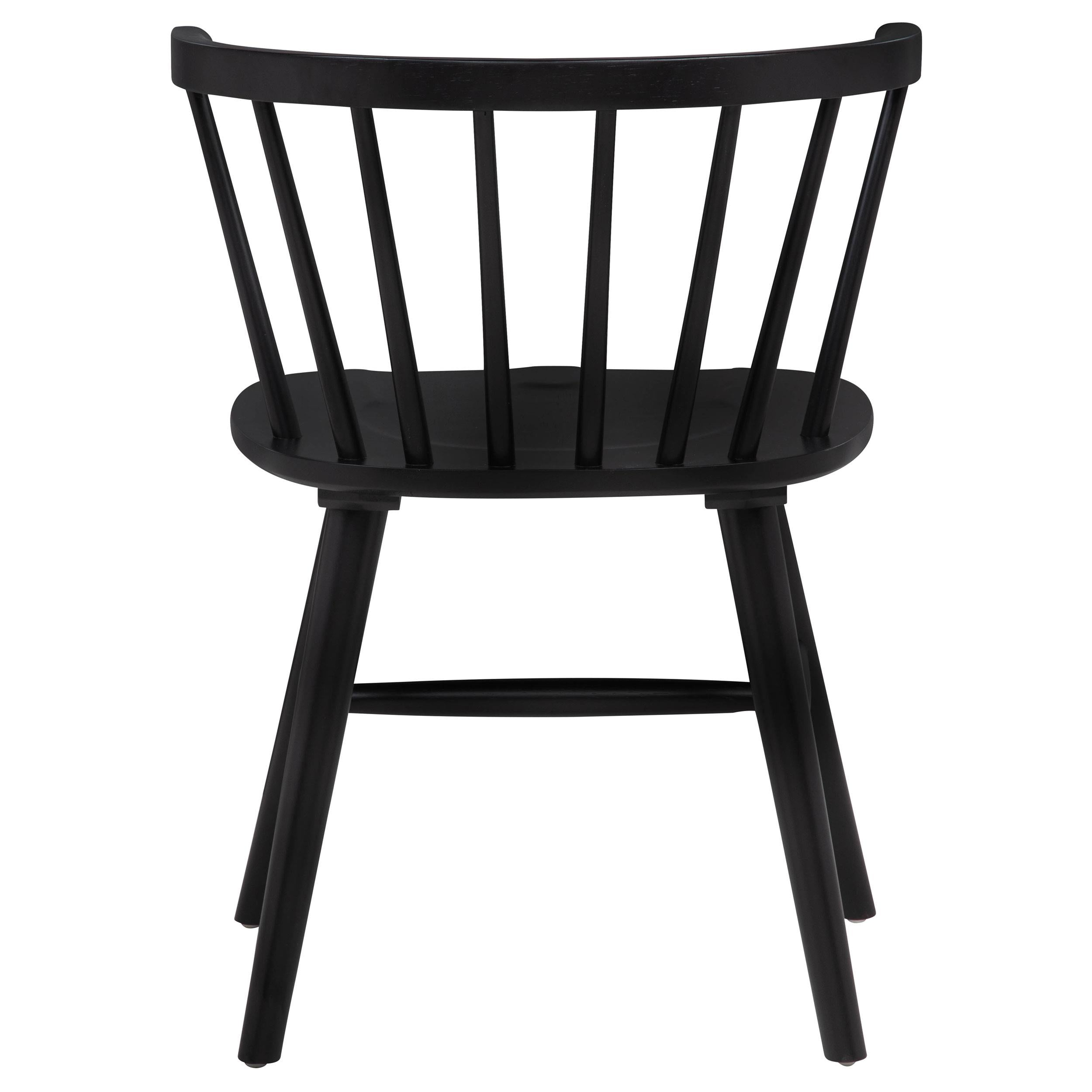 Coaster Furniture Jeffries 107202BLK Set of 2 Windsor Wood Dining Side Chair - Black IMAGE 10