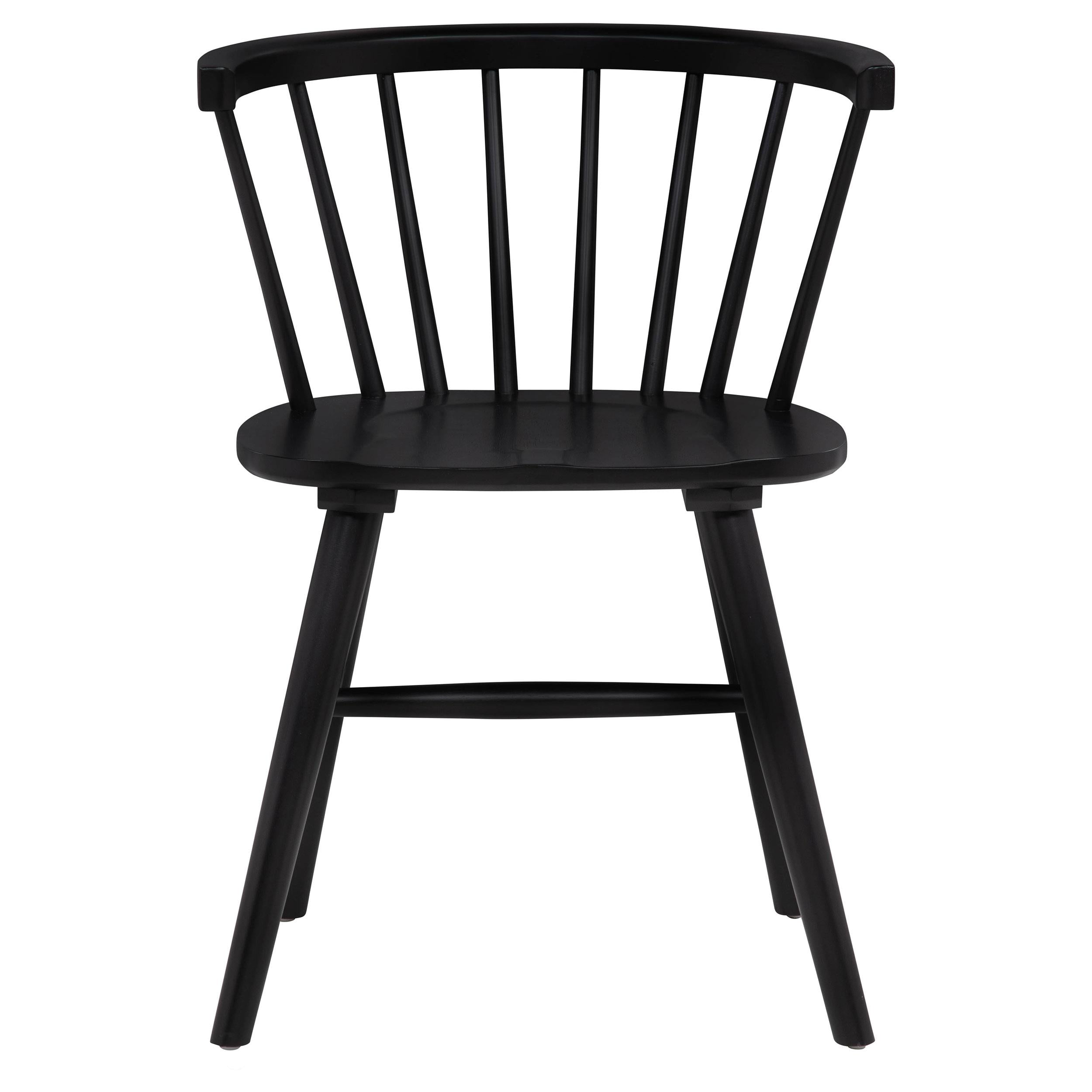  Coaster Furniture Jeffries 107202BLK Set of 2 Windsor Wood Dining Side Chair - Black IMAGE 11