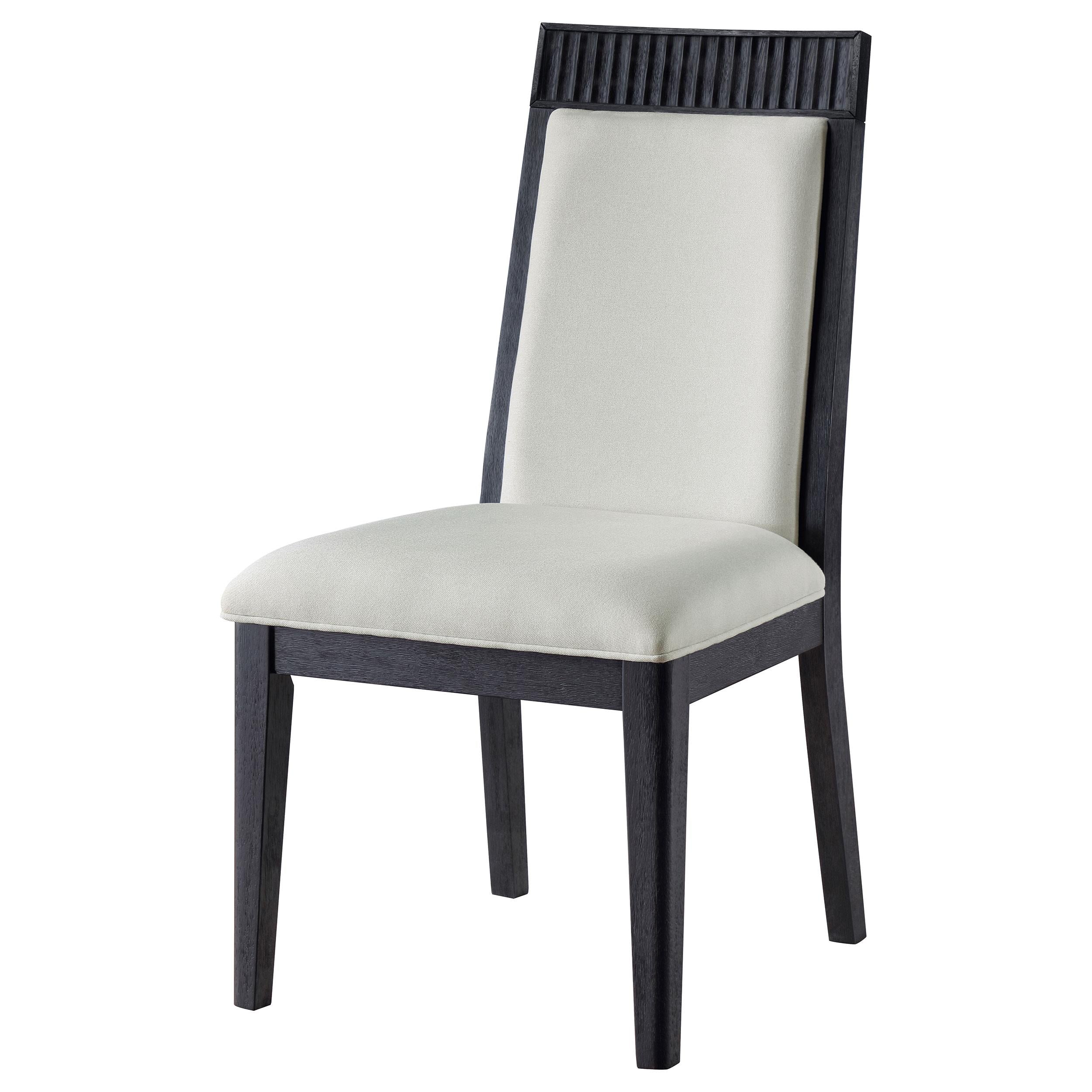  Coaster Furniture Brookmead 108233 Set of 2 Dining Side Chair - Ivory/Black IMAGE 3