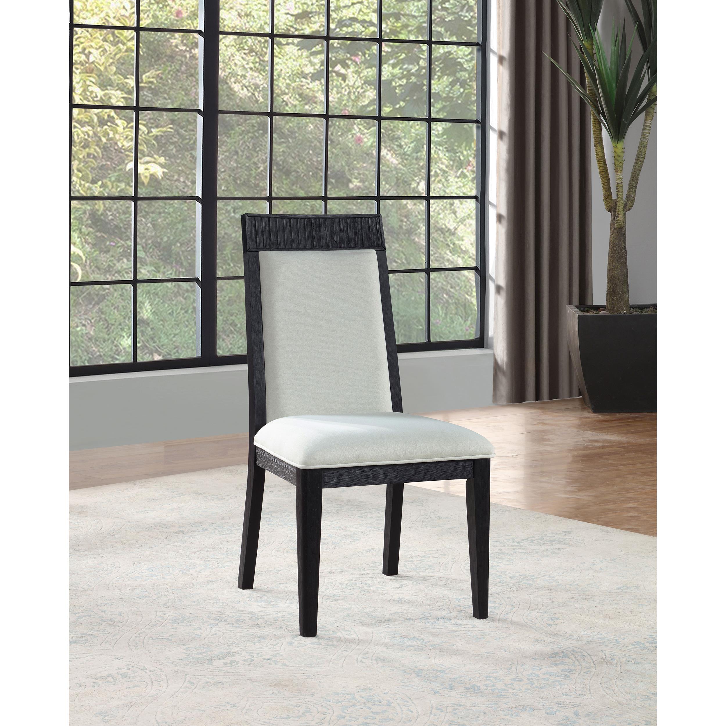  Coaster Furniture Brookmead 108233 Set of 2 Dining Side Chair - Ivory/Black IMAGE 6