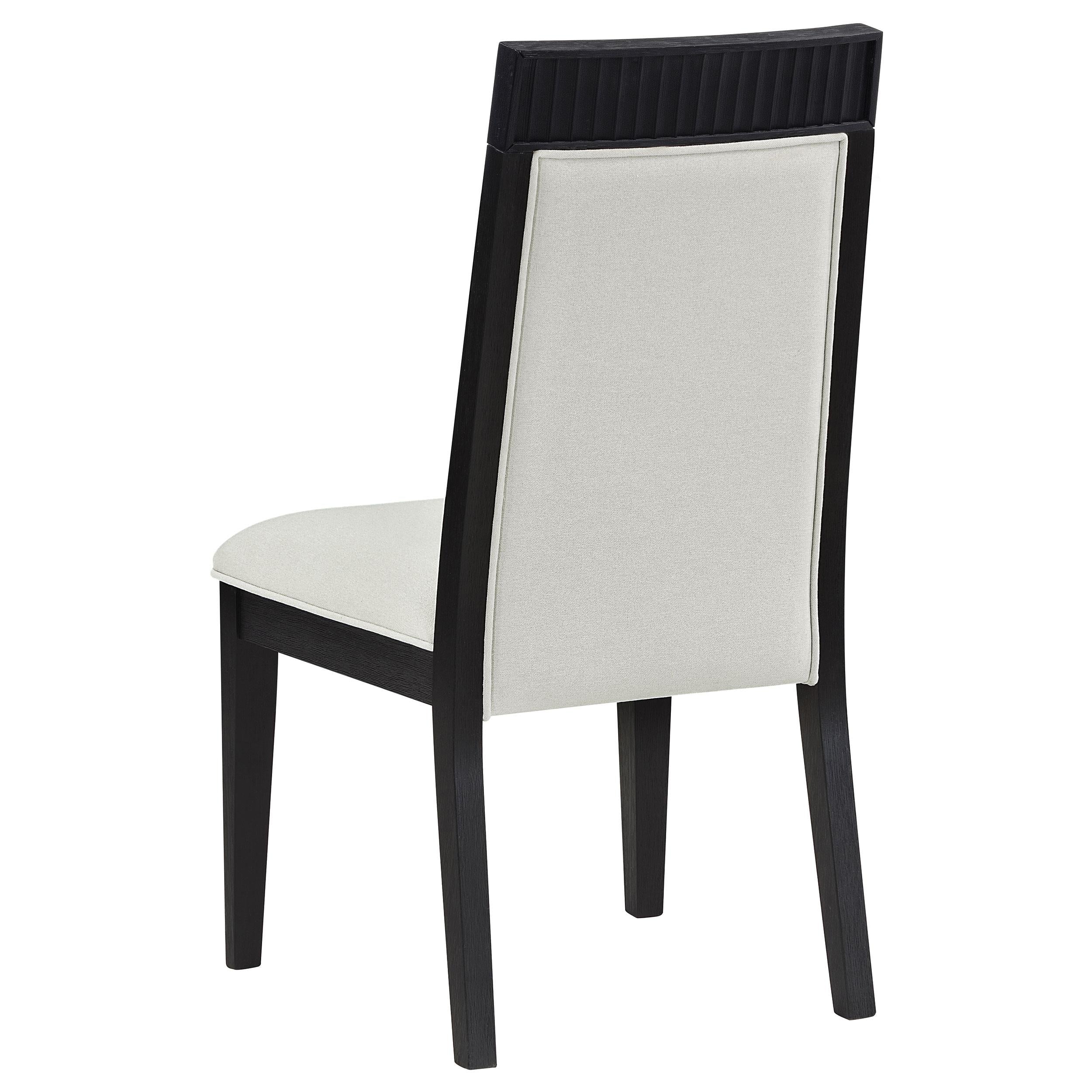  Coaster Furniture Brookmead 108233 Set of 2 Dining Side Chair - Ivory/Black IMAGE 7