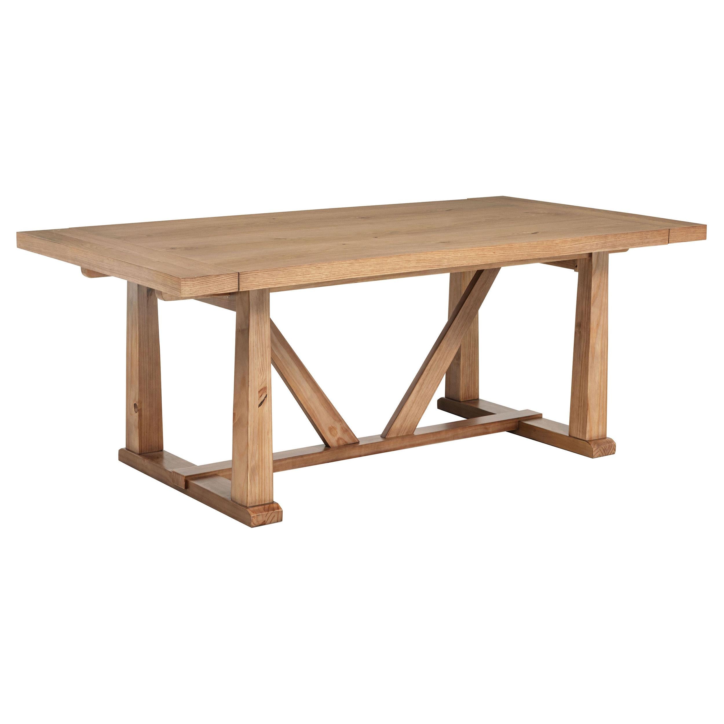 Coaster Furniture Middleton 108541 106-inch Extension Leaf Dining Table - Natural Brown IMAGE 1
