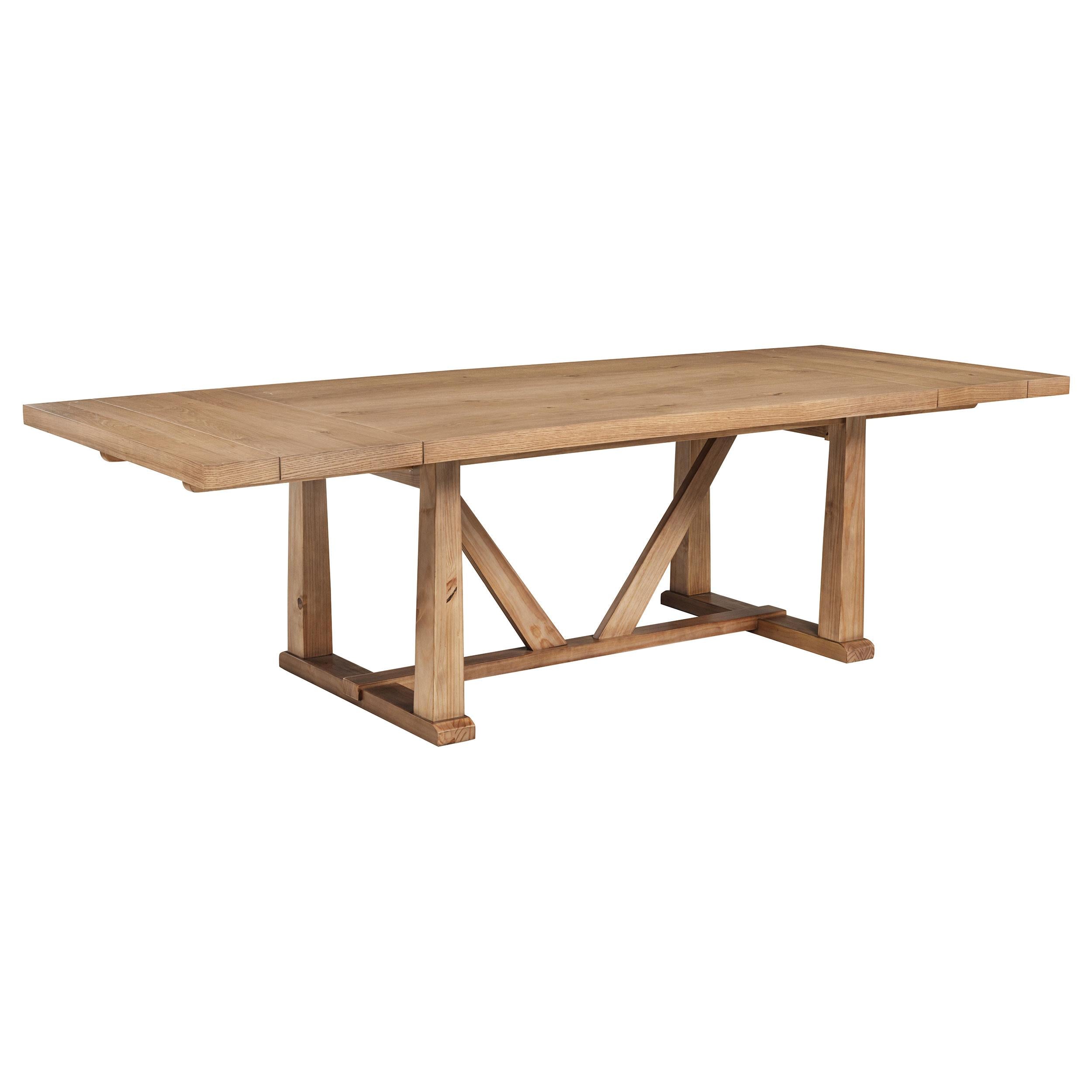  Coaster Furniture Middleton 108541 106-inch Extension Leaf Dining Table - Natural Brown IMAGE 5